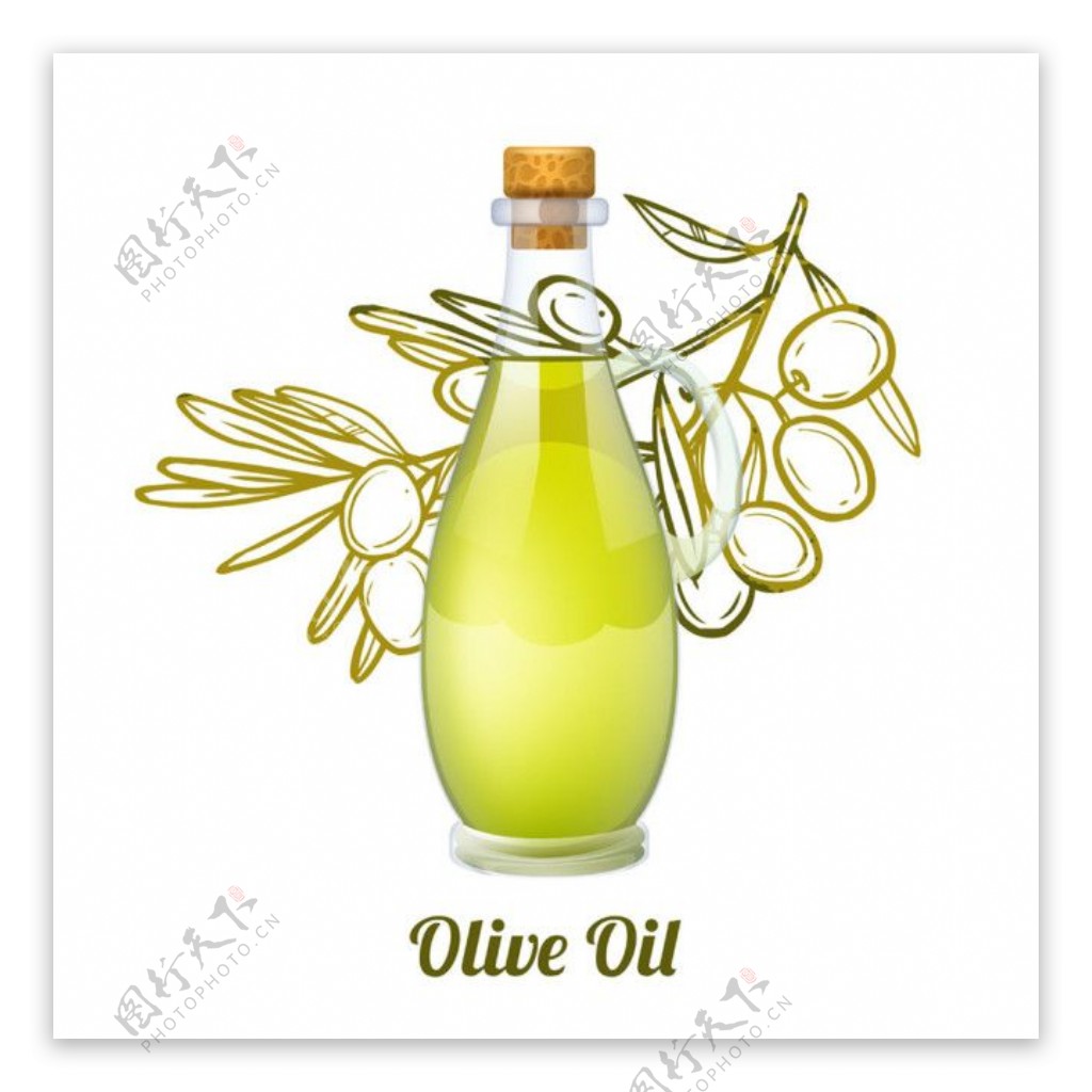 一瓶橄榄油图片