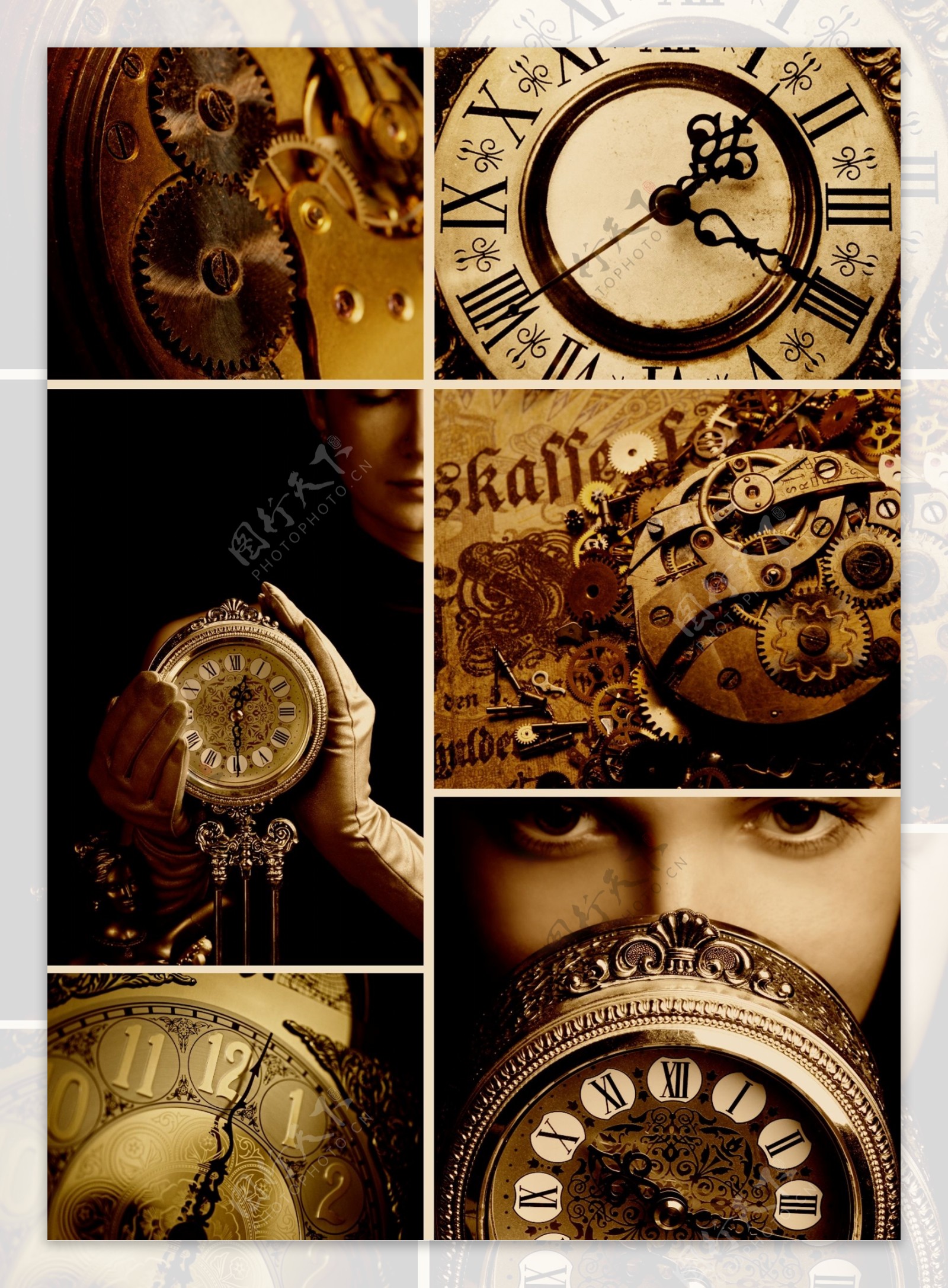 钟表和齿轮图片图片