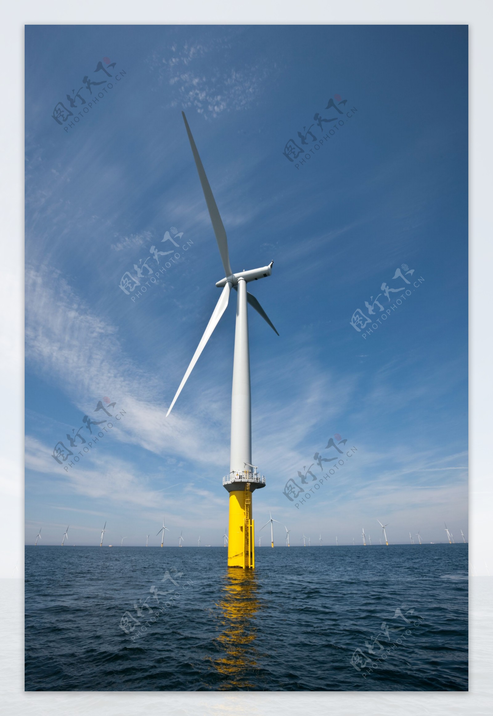 海上风能发电图片