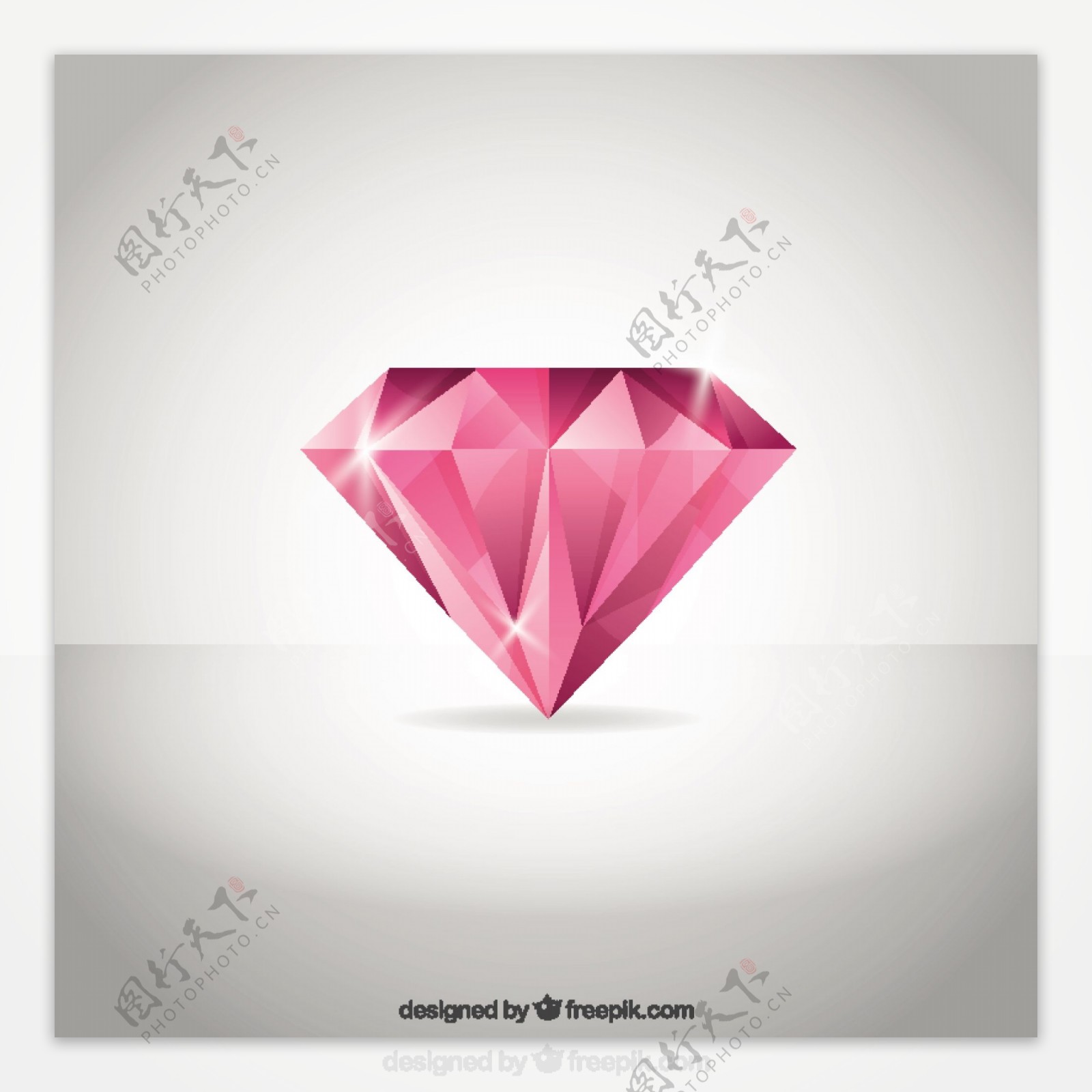 粉红色钻石背景