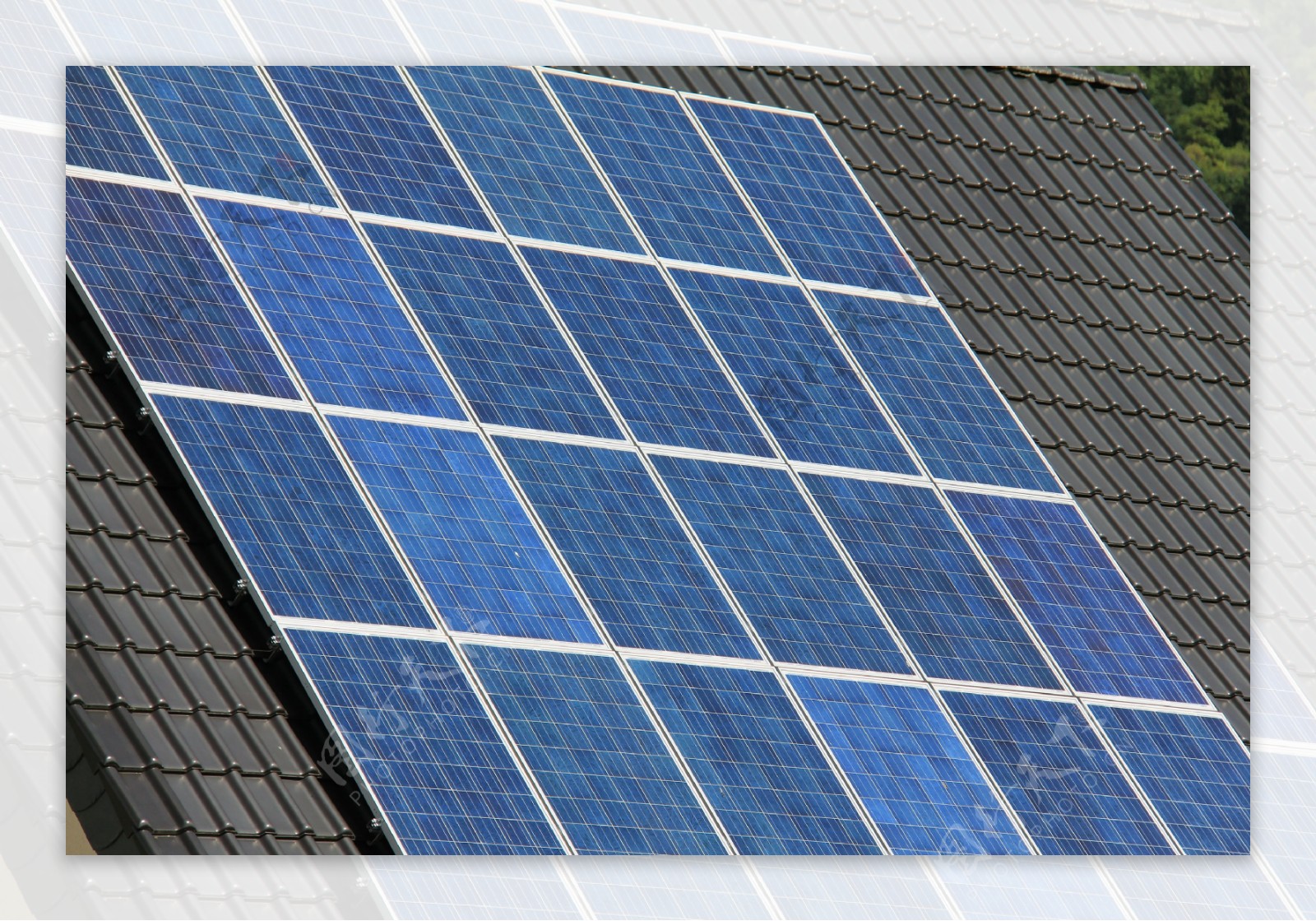 太阳能电池板摄影图片