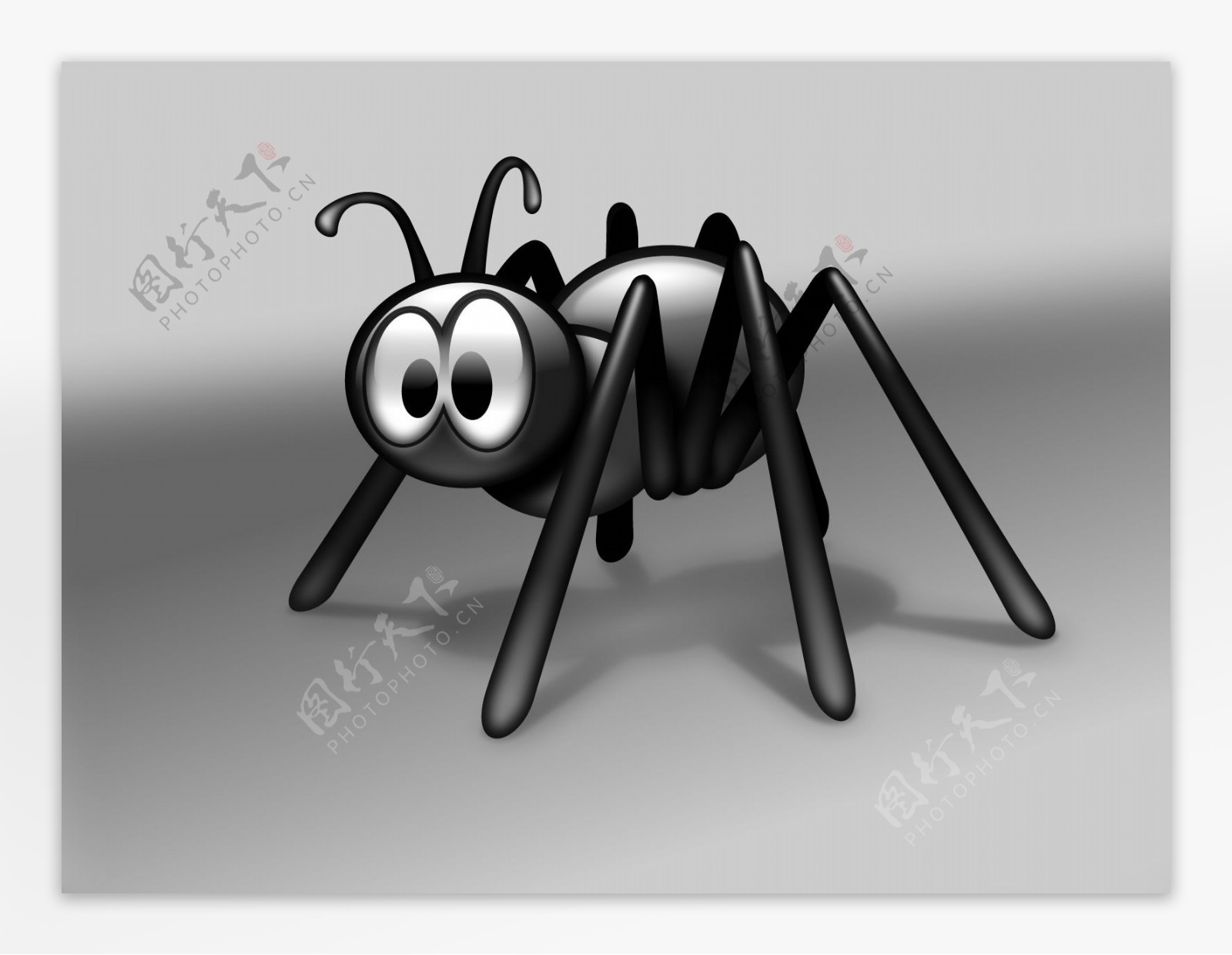 高清2D黑色蜘蛛背景图片
