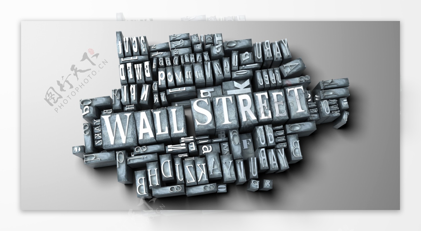 WALL等立体字母背景图片