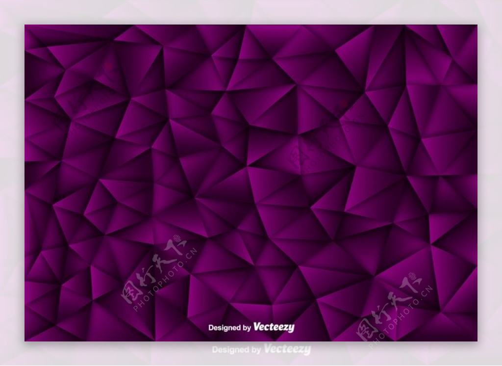 紫色多边形的矢量背景