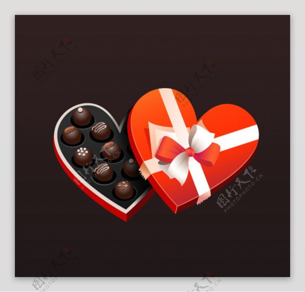 巧克力礼盒背景图片