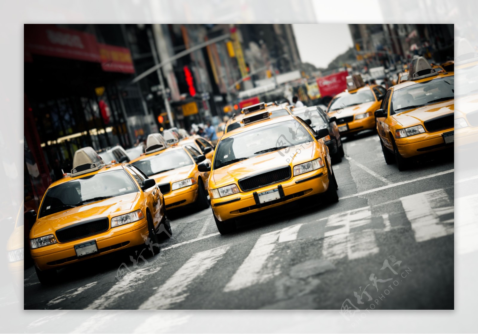 城市出租车图片