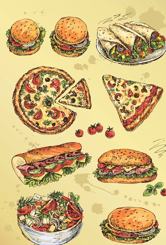 披萨广告设计
