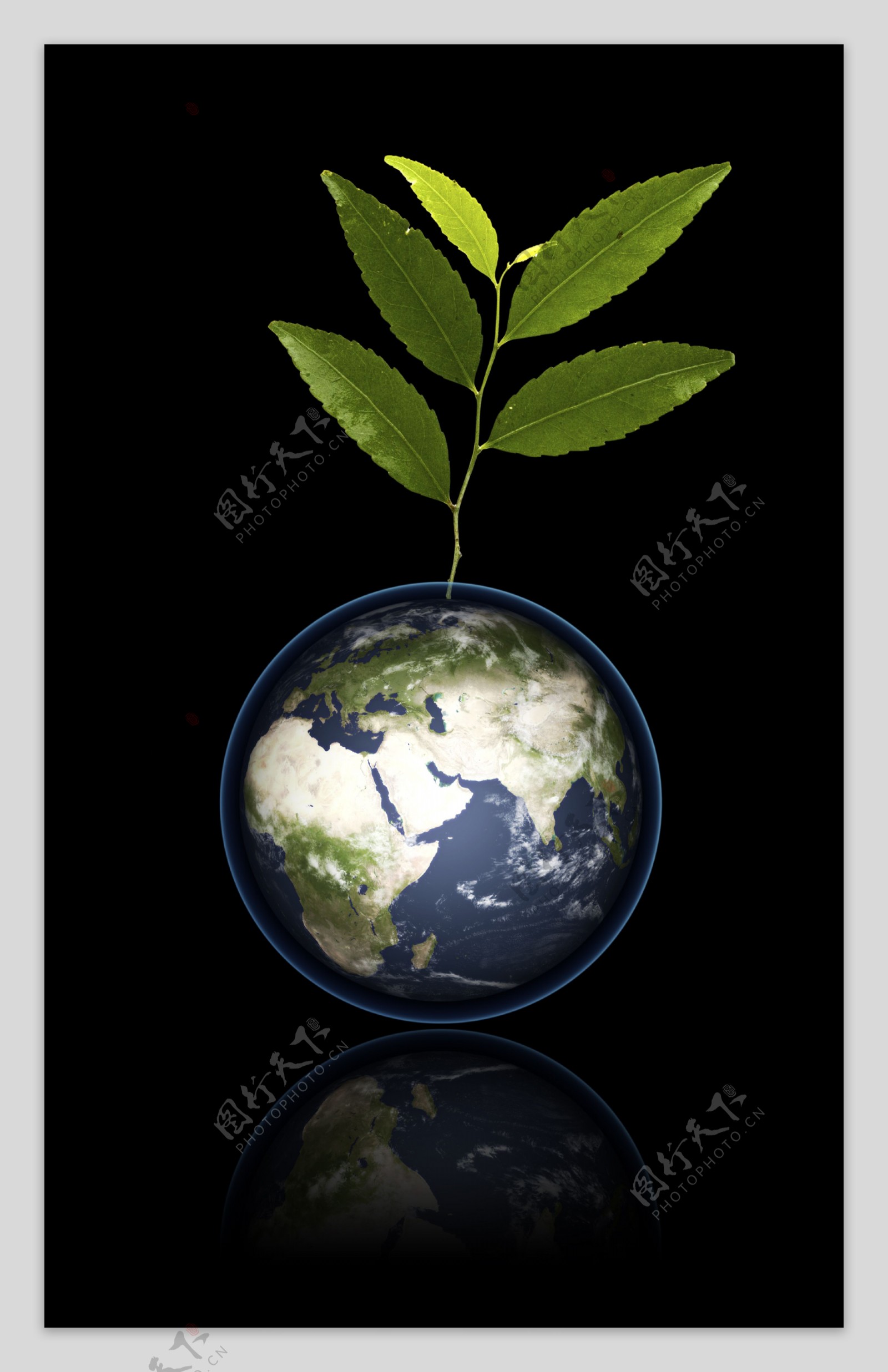 低碳环保地球