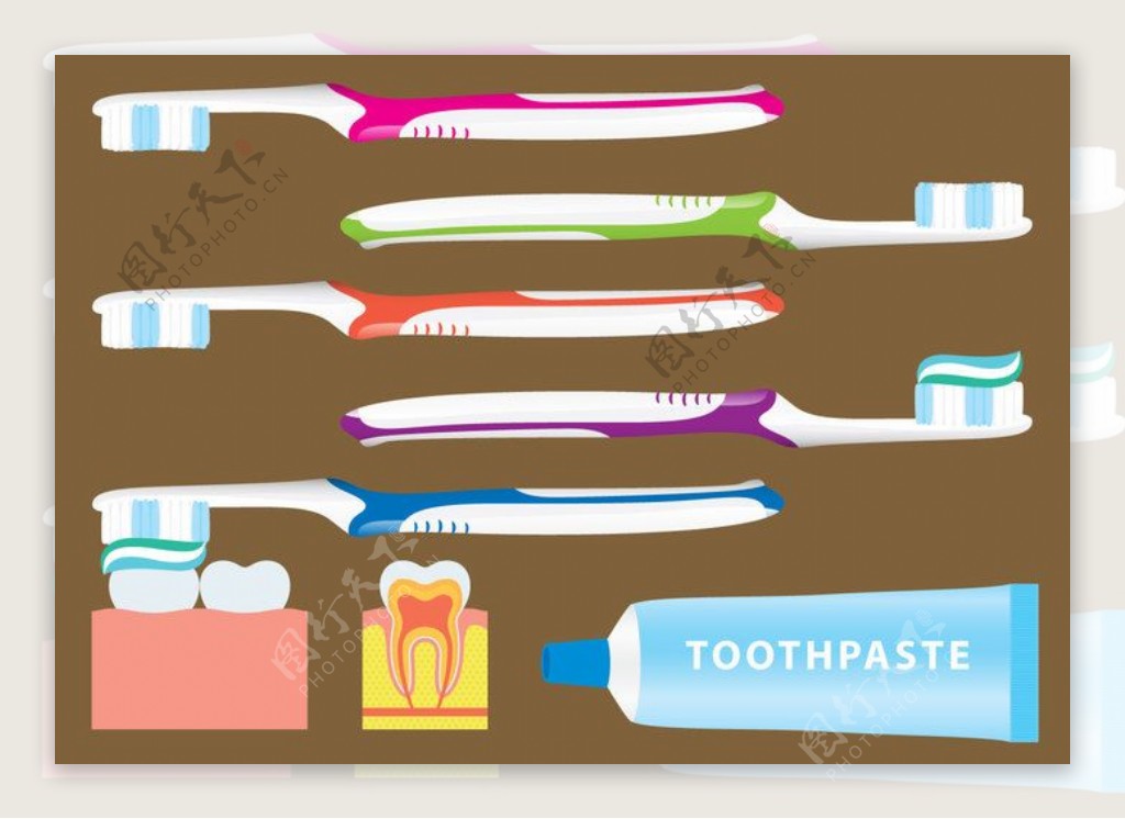 牙刷设计图