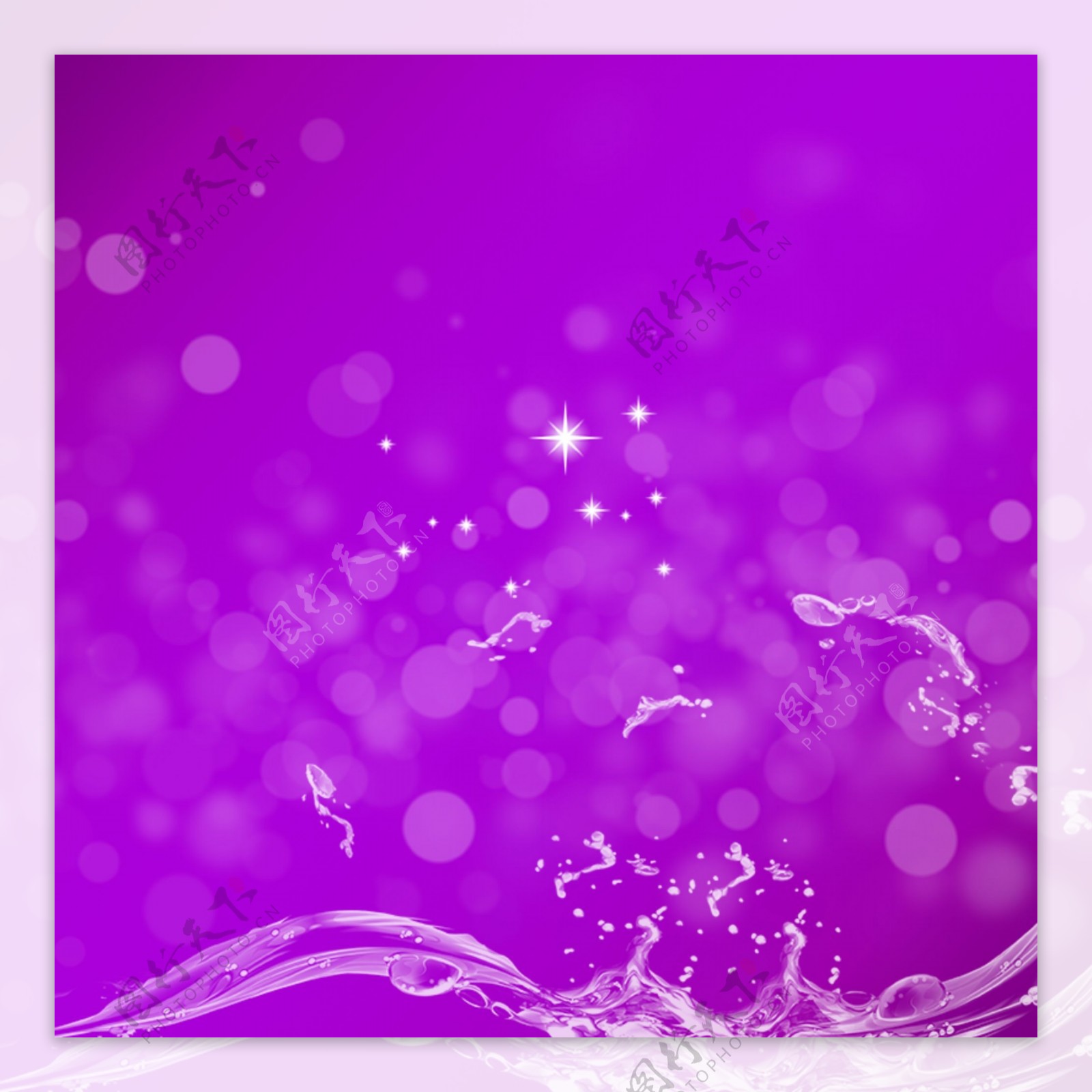 紫色科技模板