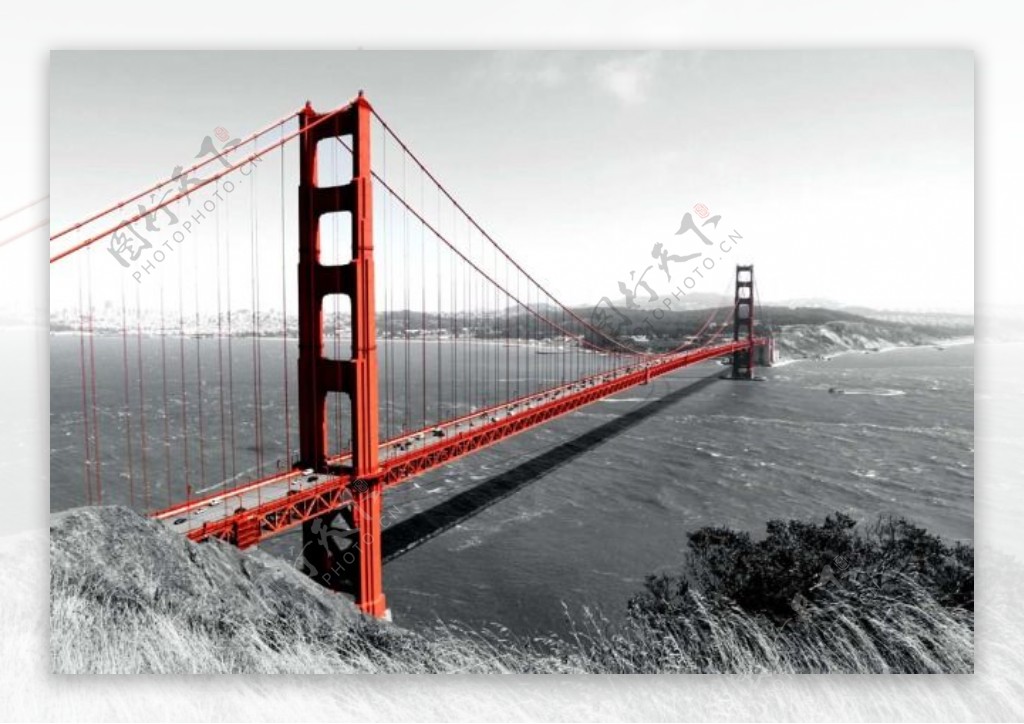 美国旧金山大桥建筑高清图片