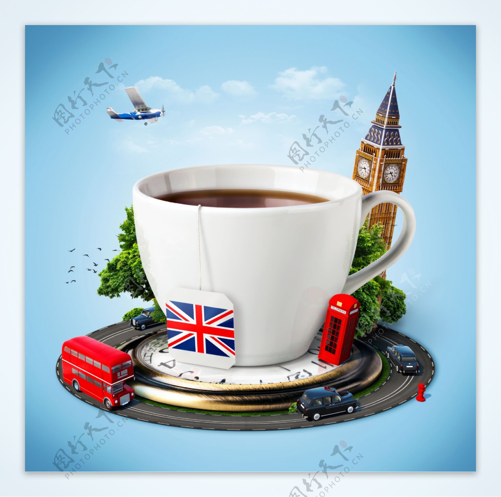 咖啡与伦敦塔