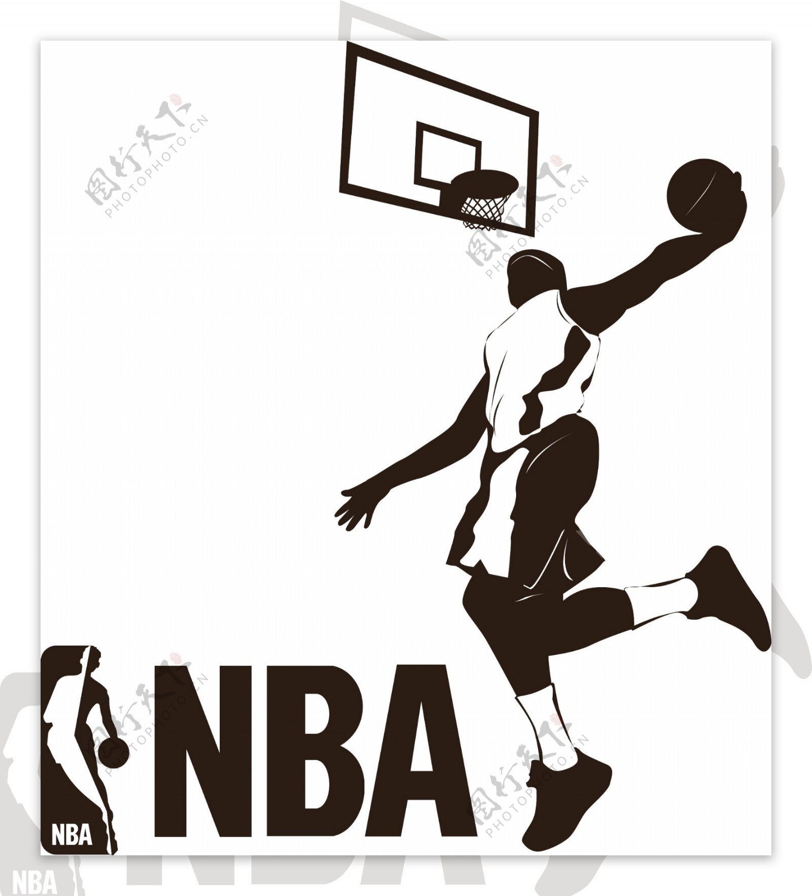 硅藻泥剪影NBA图片