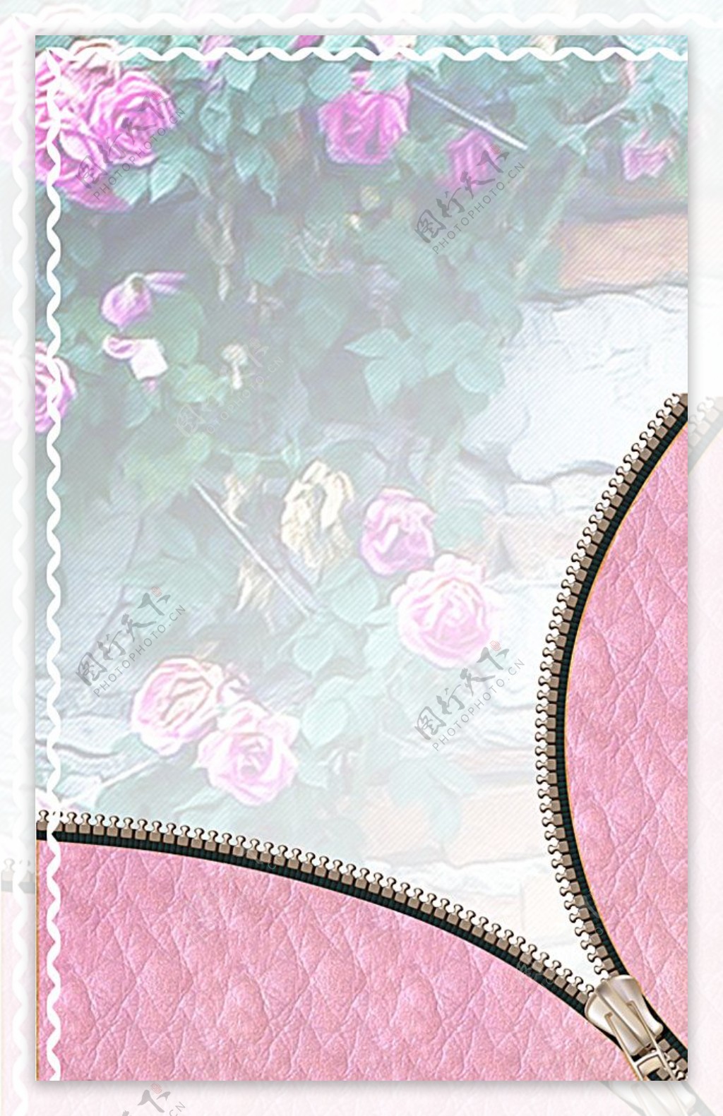 蔷薇花皮具微信背景图片