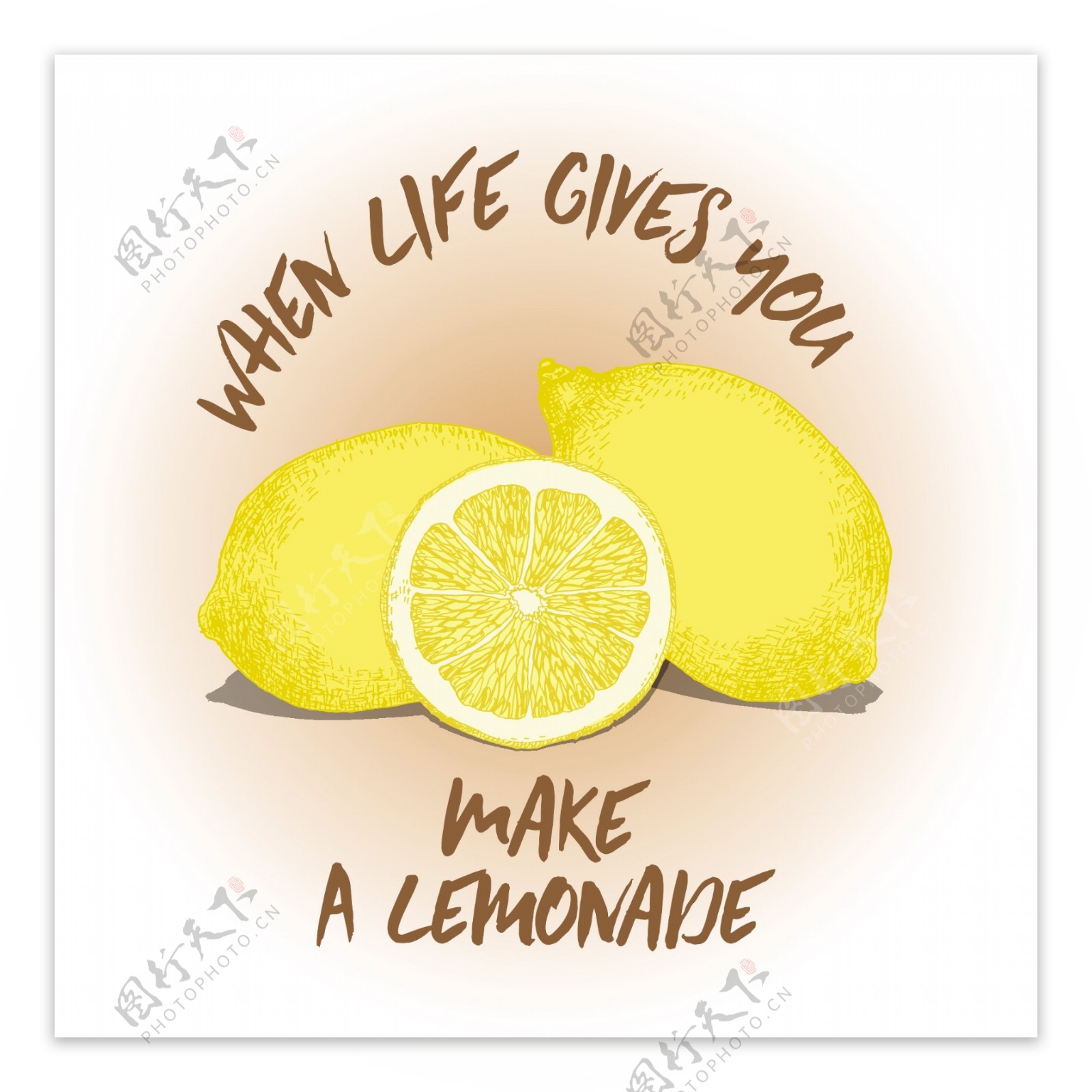 柠檬引用背景