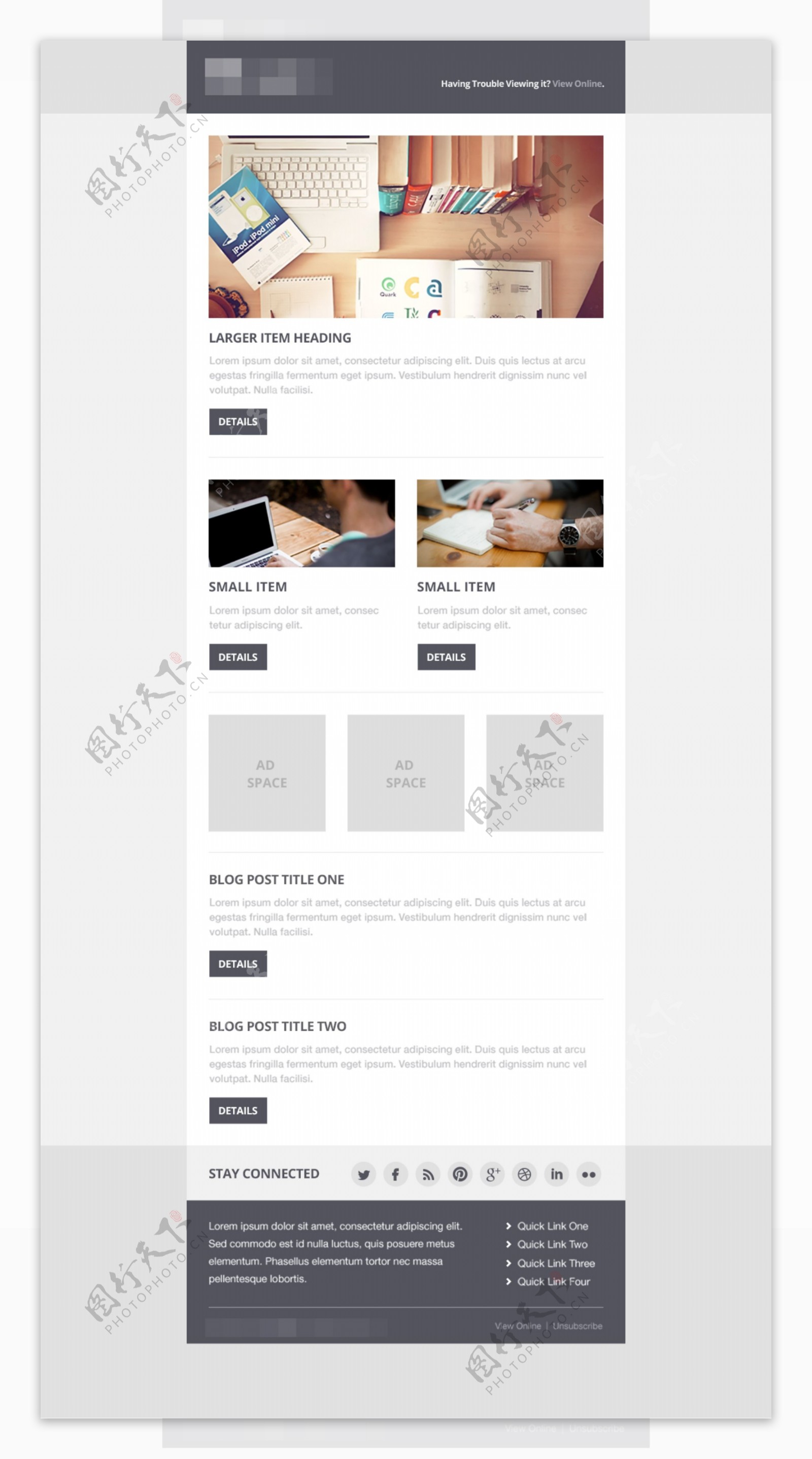 科技企业网站模板设计
