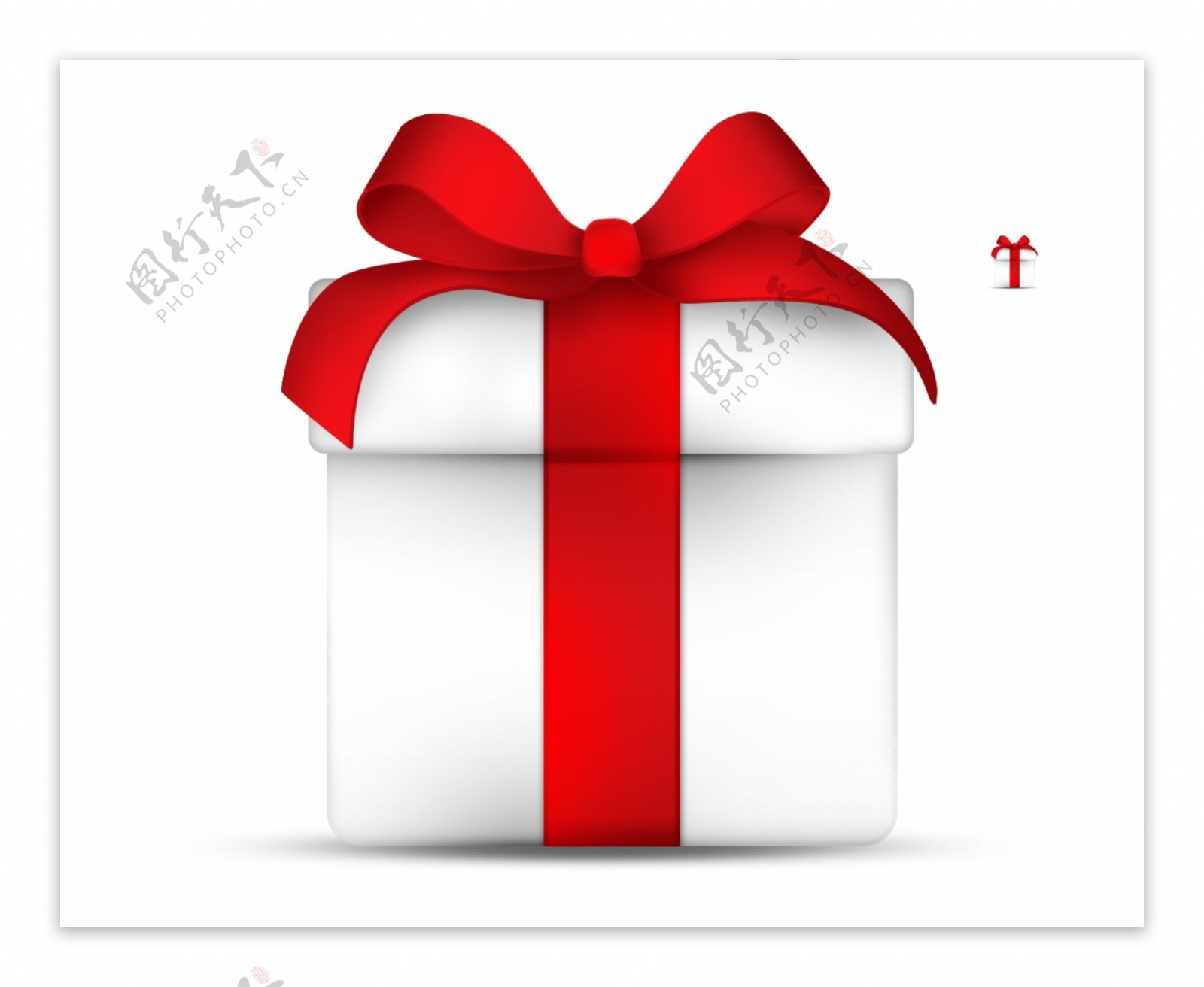 礼物盒包装icon图标设计