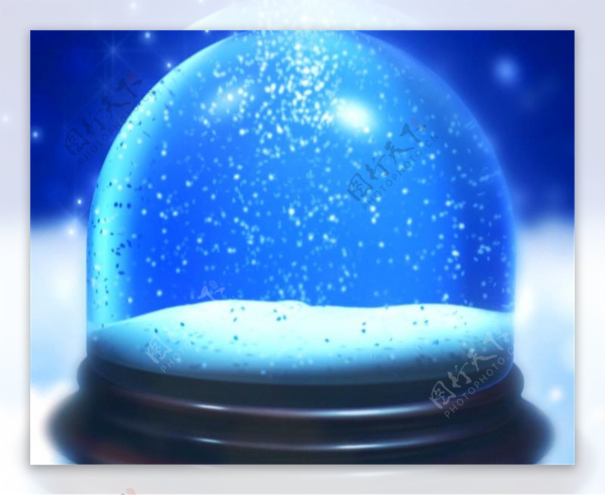 唯美浪漫圣诞玻璃雪球动态视频素材