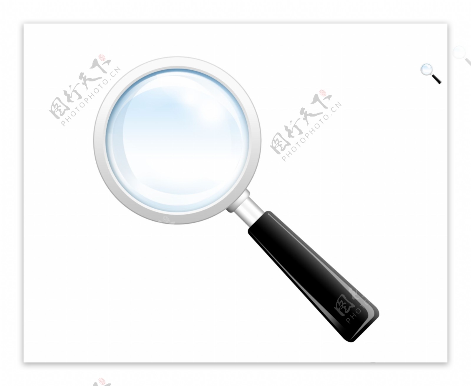 网页UI搜索框放大镜图标素材