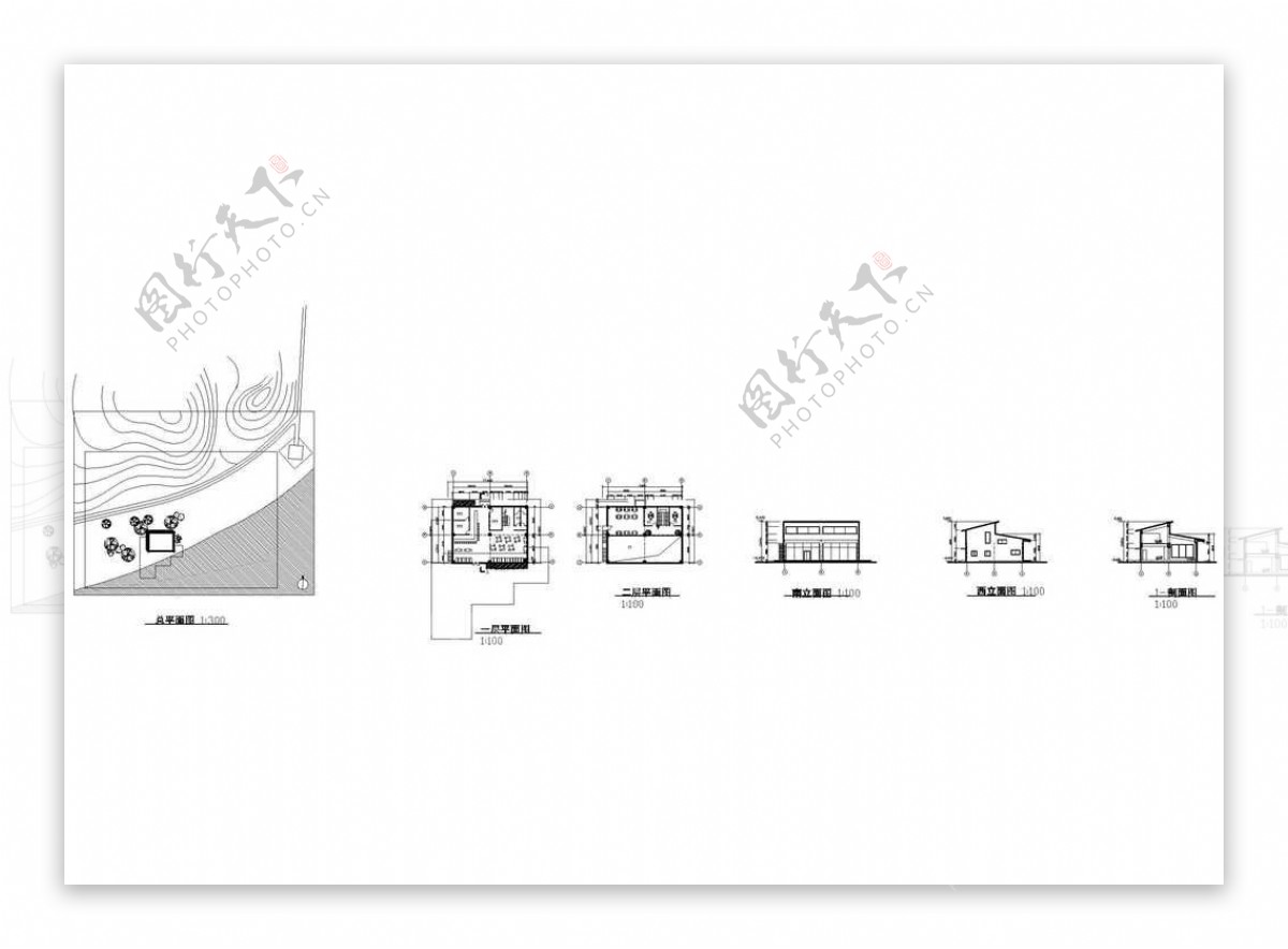 二层咖啡馆建筑方案图下载