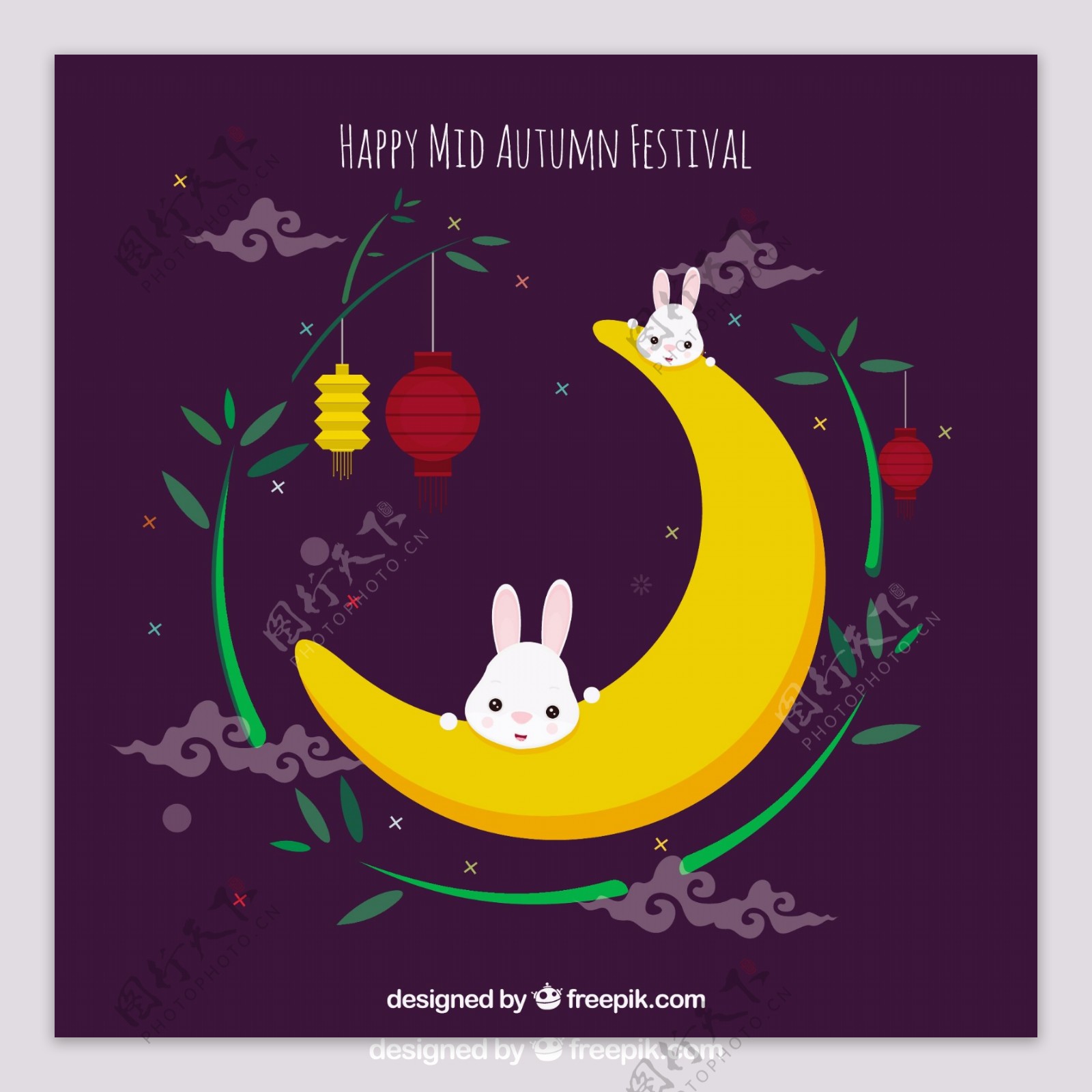 月亮上的兔子中秋节