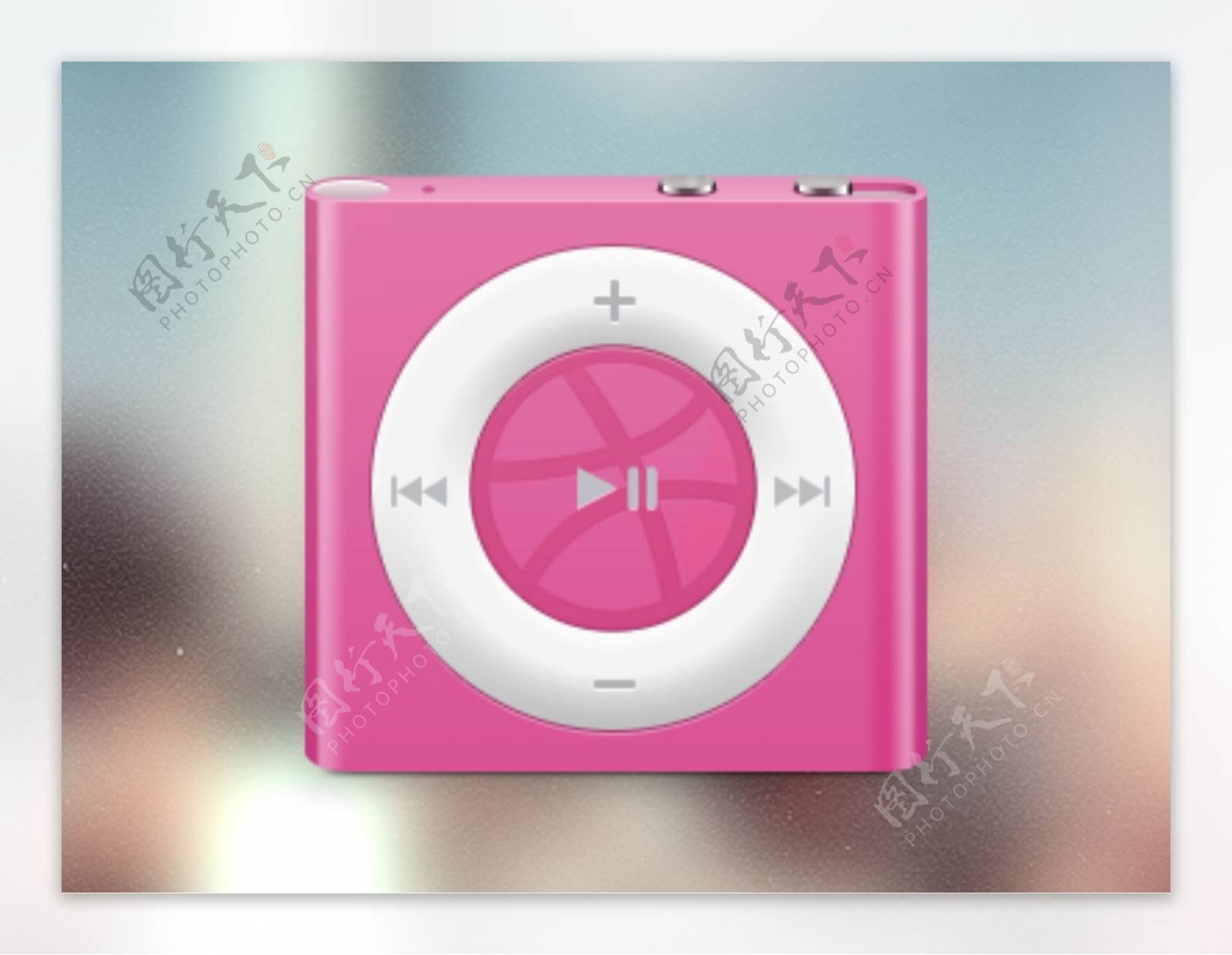 粉色少女系音乐播放器MP3
