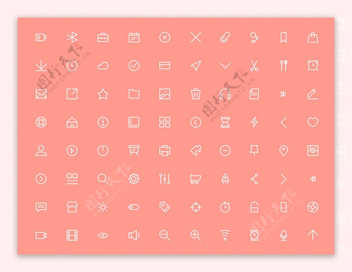 100个基本icon图标sketch素材