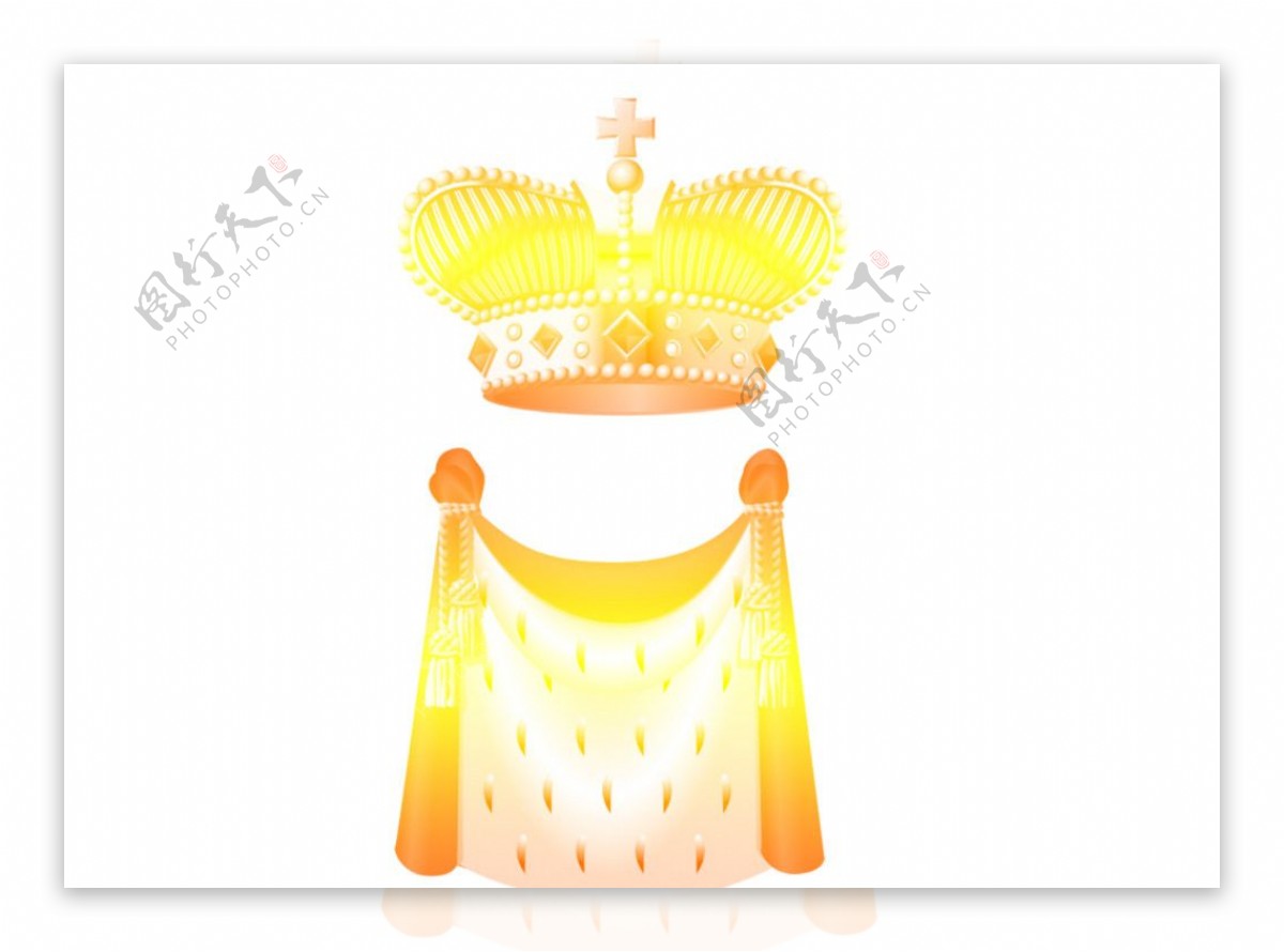 漂亮的皇冠及黄袍笔刷