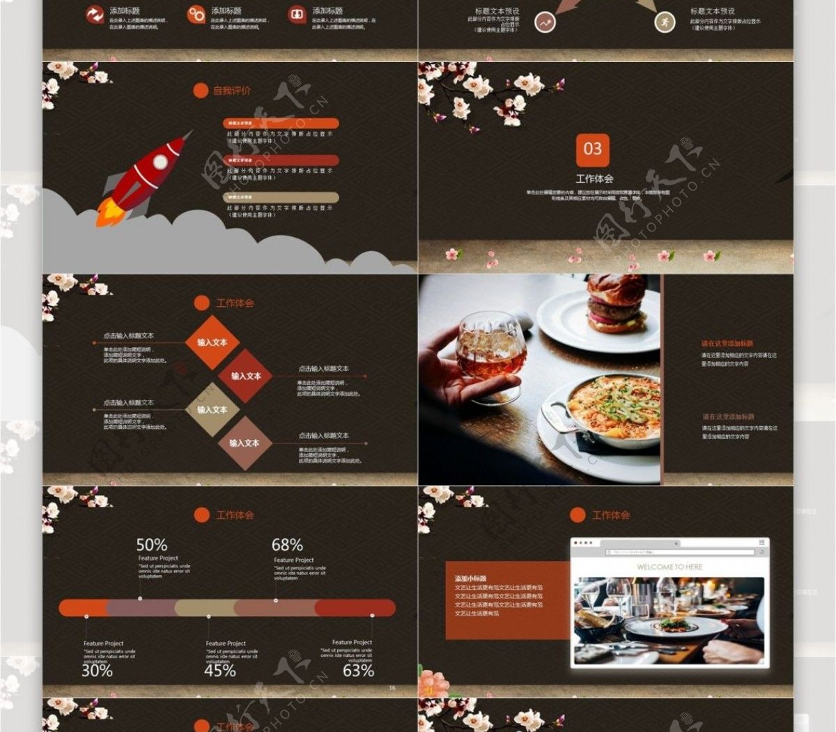 中国传统美食文化餐饮宣传介绍PPT模板