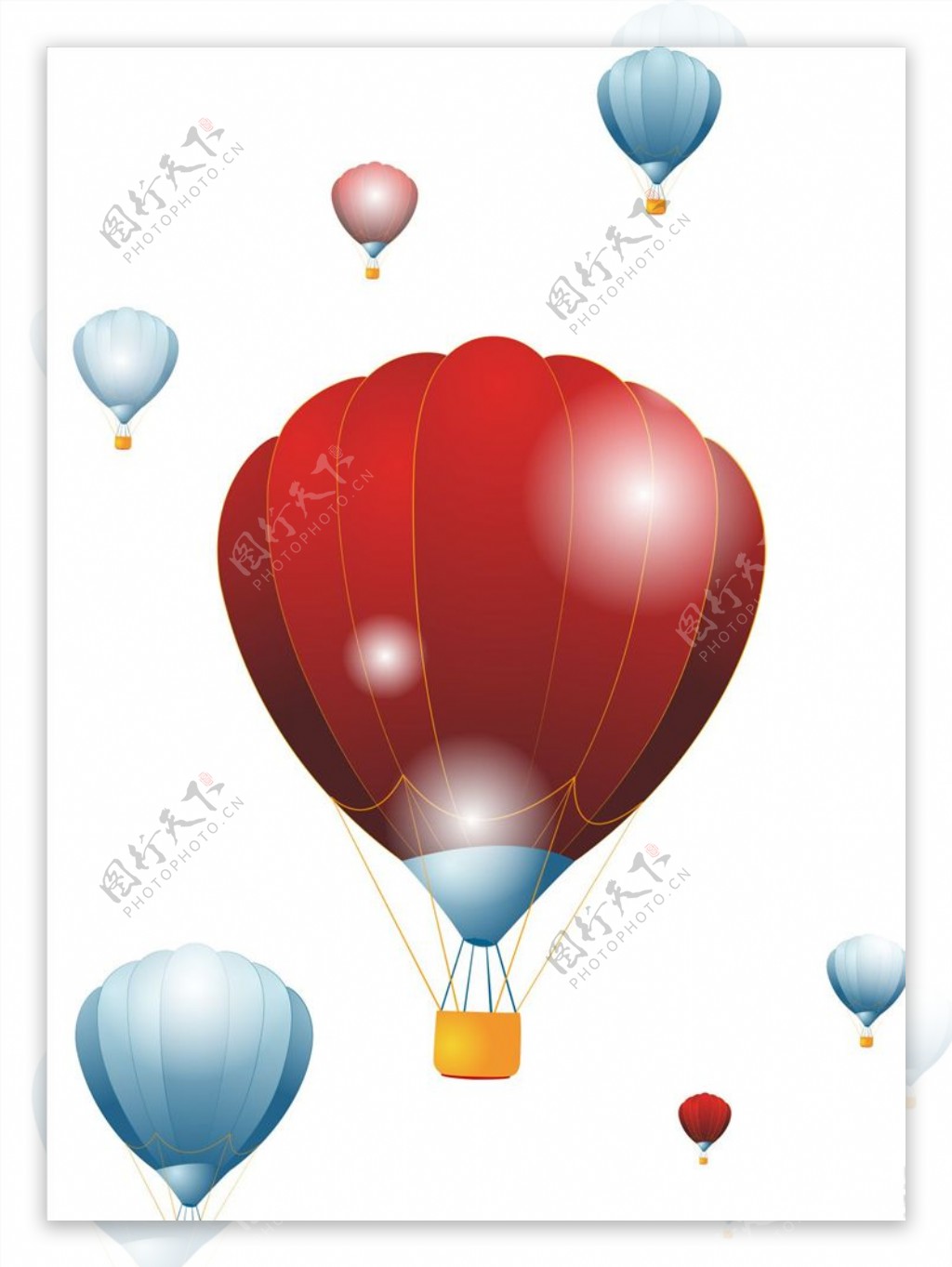 卡通氢气球矢量素材