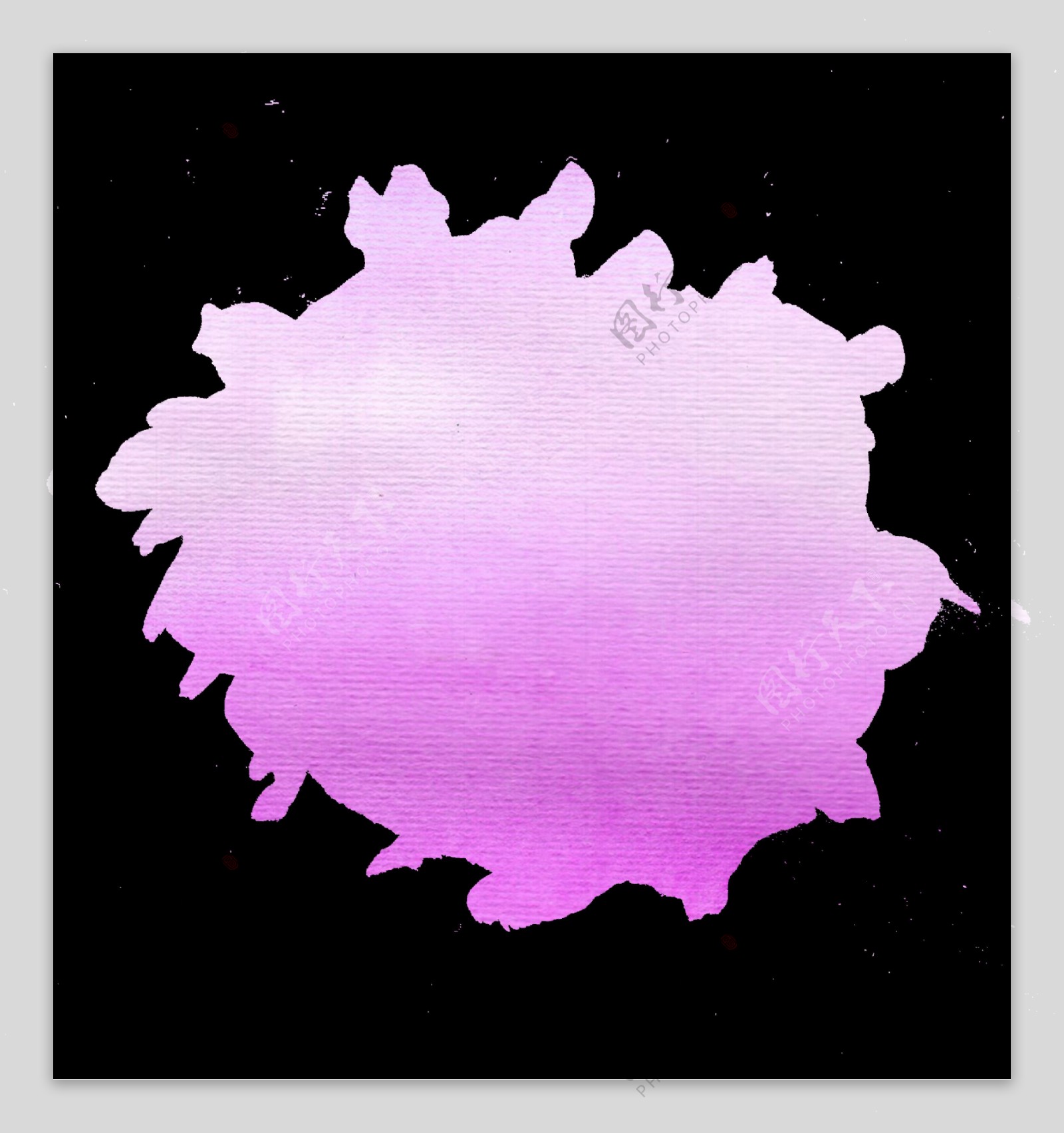 紫色涂鸦透明素材