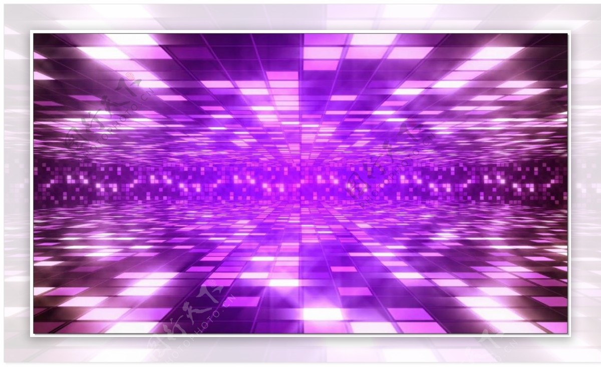紫色立体空间视频素材
