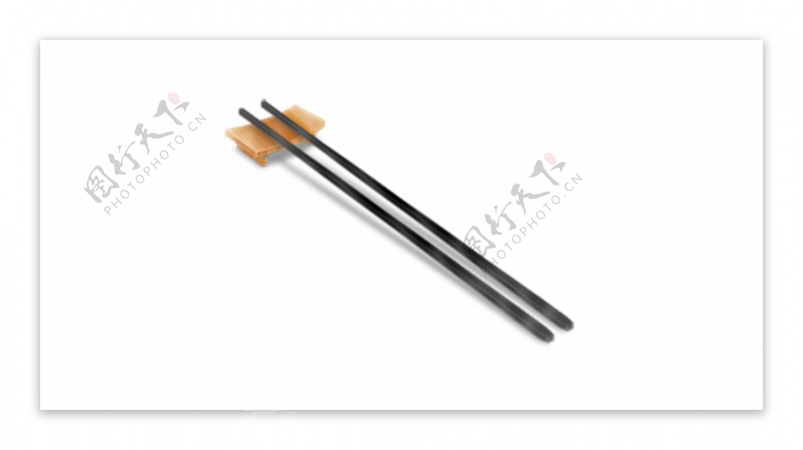 一双竹筷筷子美食