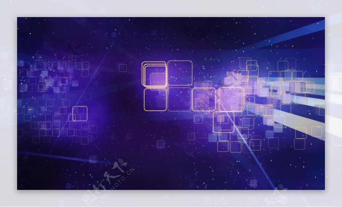 紫色梦幻方块运动视频素材