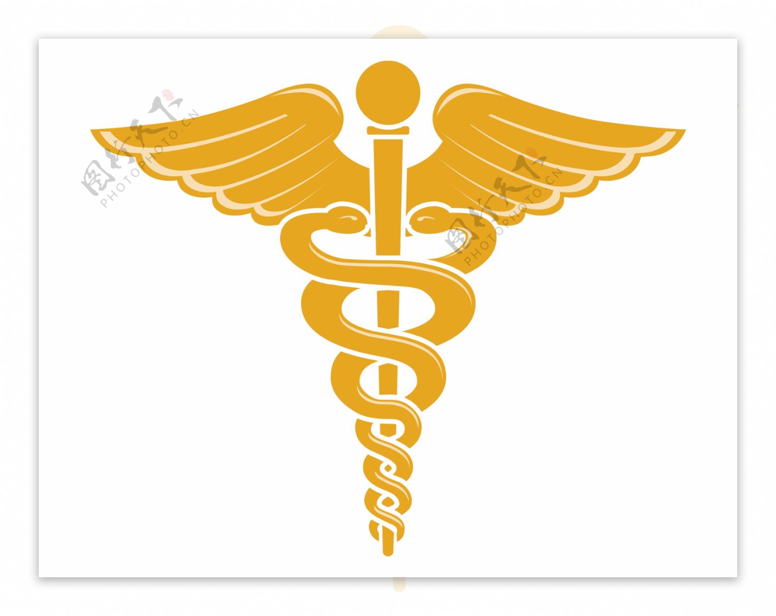 黄色医疗救护logo免抠png透明素材