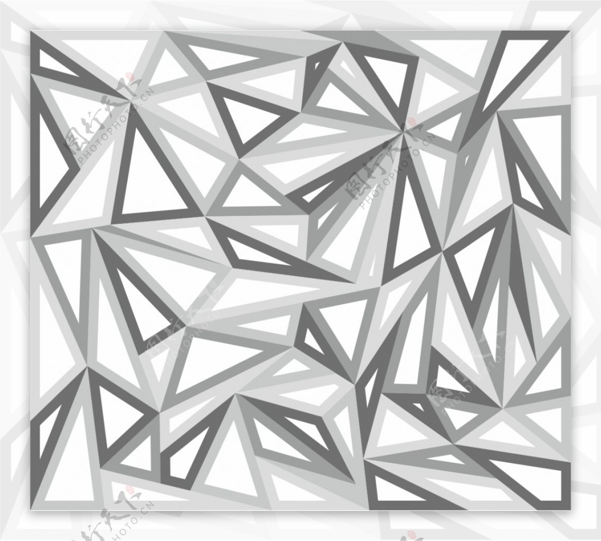 黑色几何灰色框架设计素材图案三角纹理图形