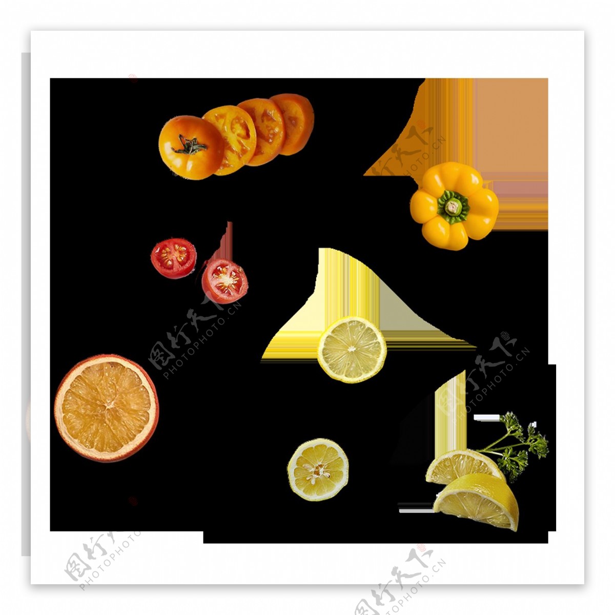 水果柠檬南瓜元素