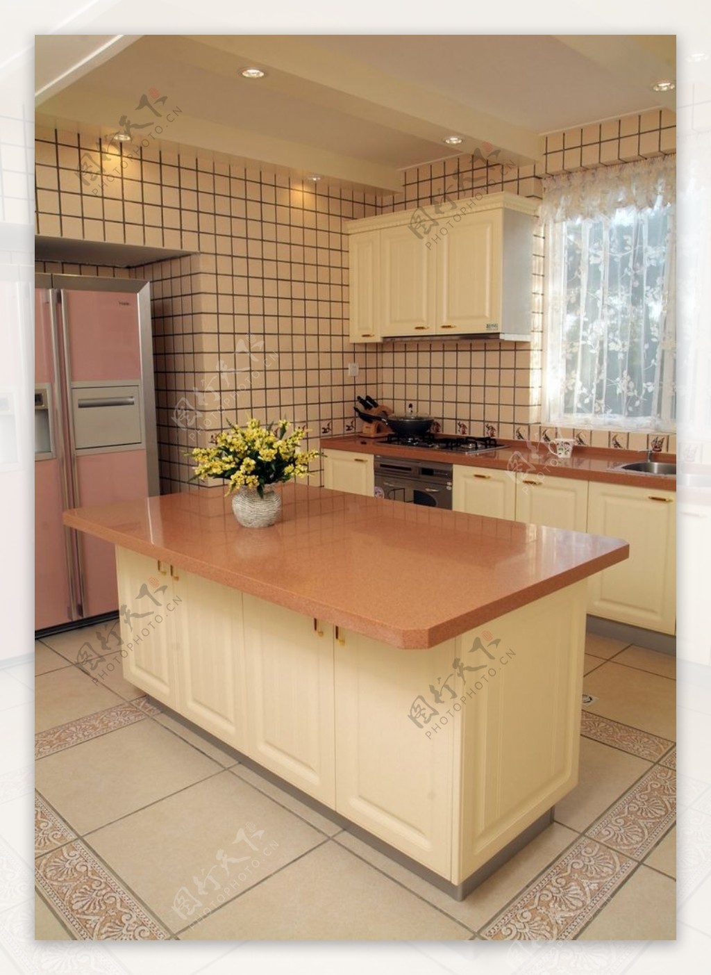 餐厅厨房吧台效果图|空间|室内设计|山屿石效果图 - 原创作品 - 站酷 (ZCOOL)
