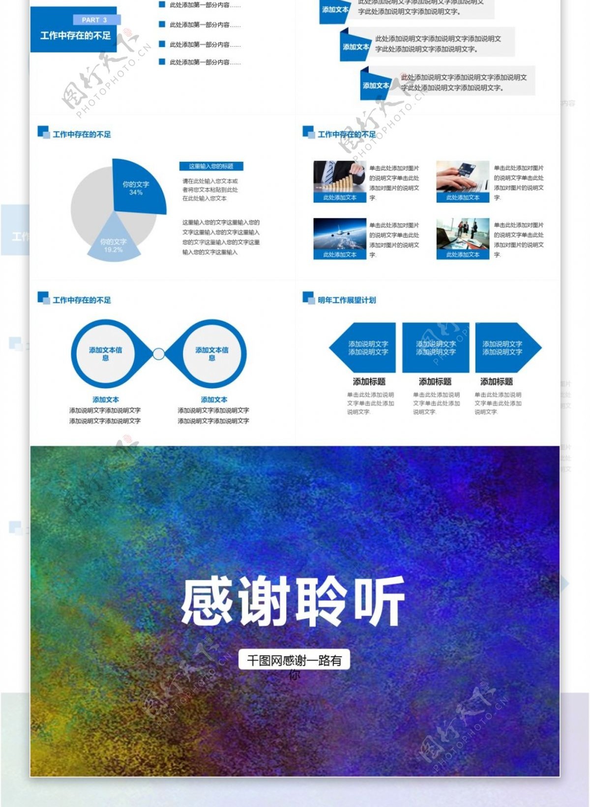 工作汇报计划总结PPT