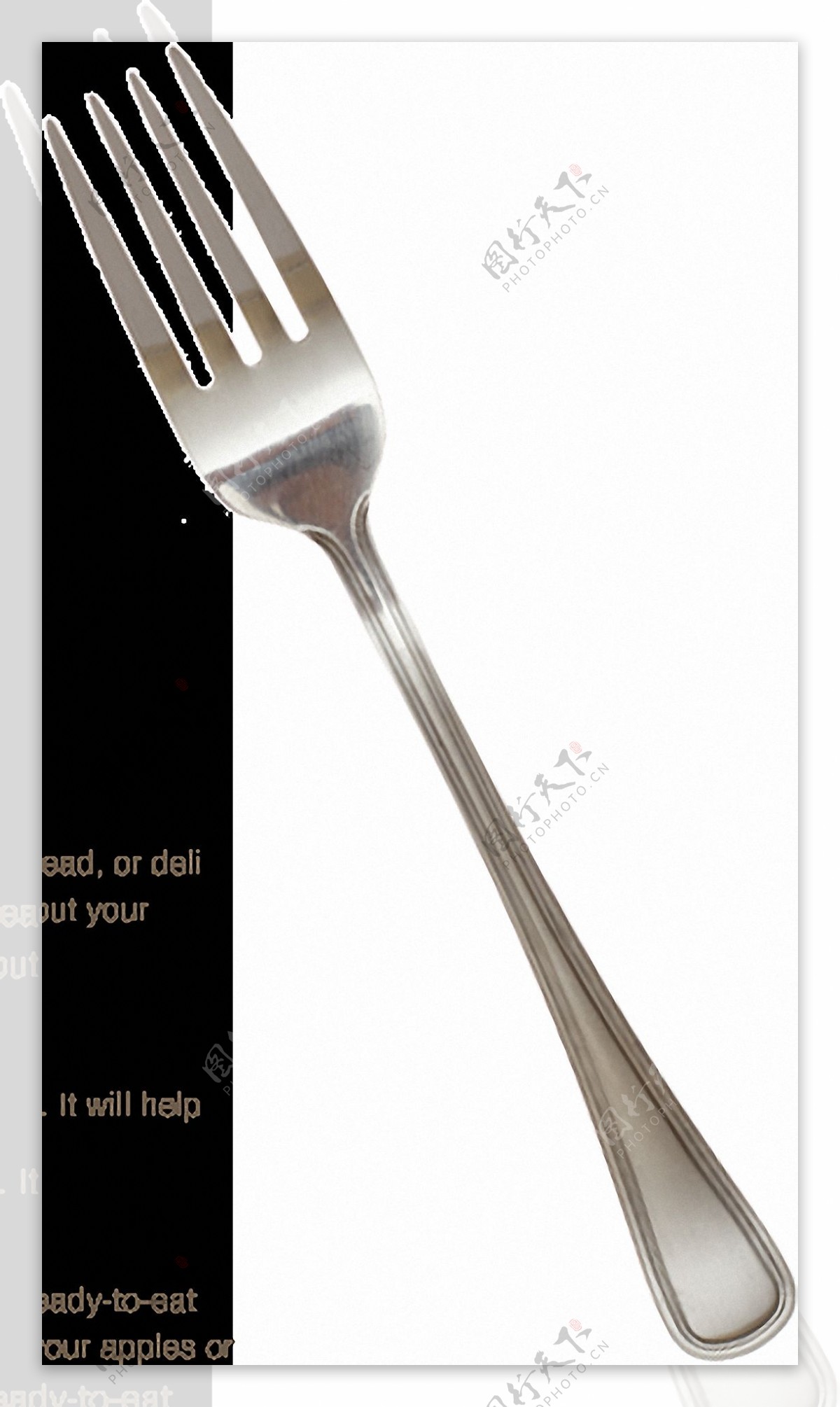 闪亮的不锈钢叉子餐具免抠png透明素材