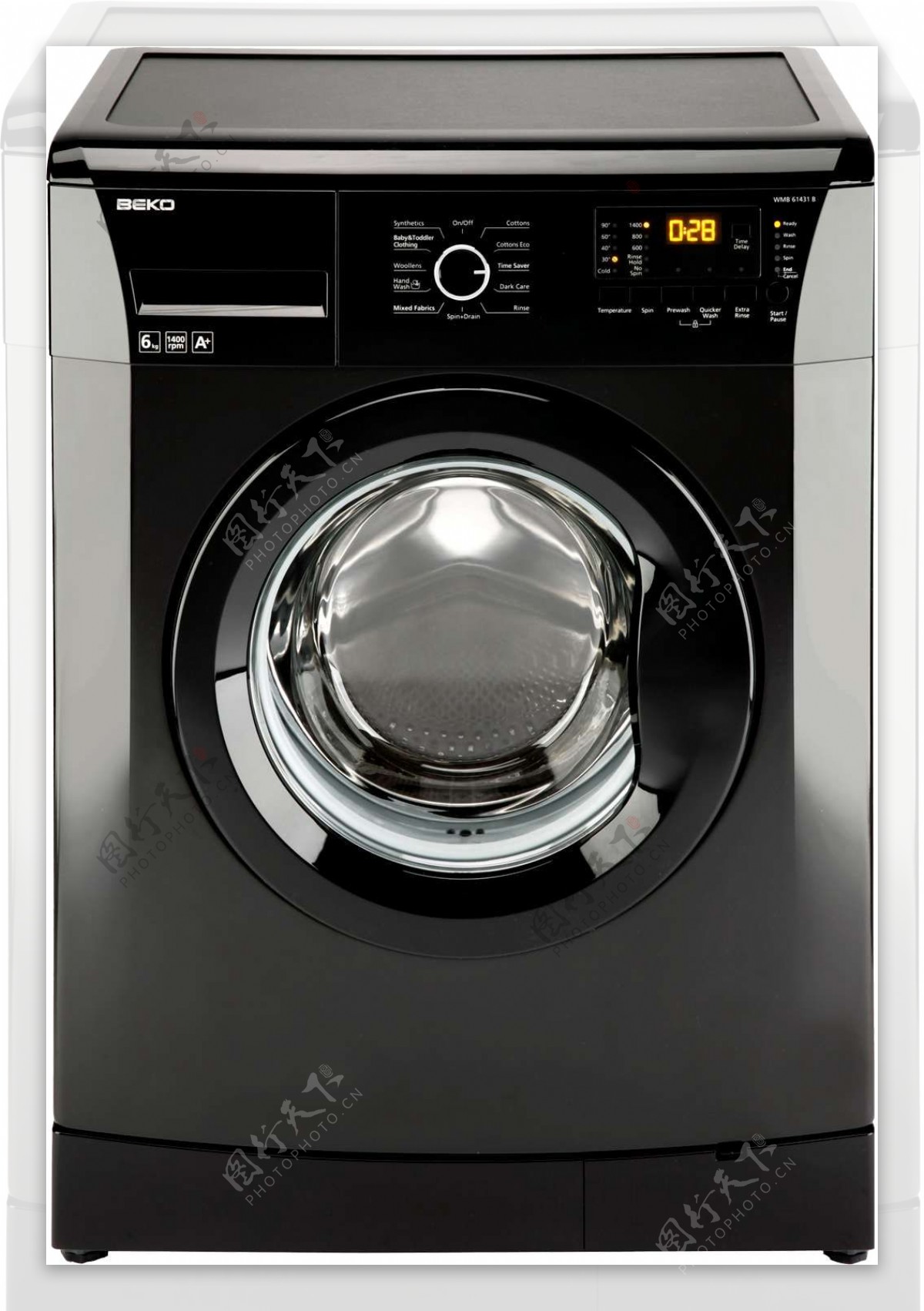 黑色的洗衣机免抠png透明图层素材