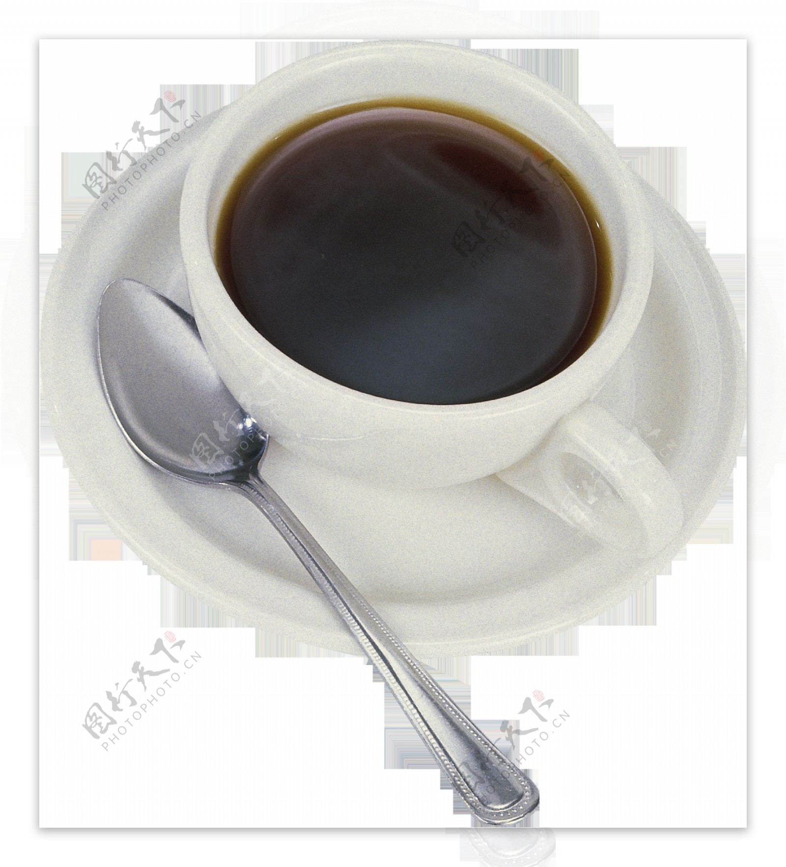 勺子咖啡杯免抠png透明图层素材