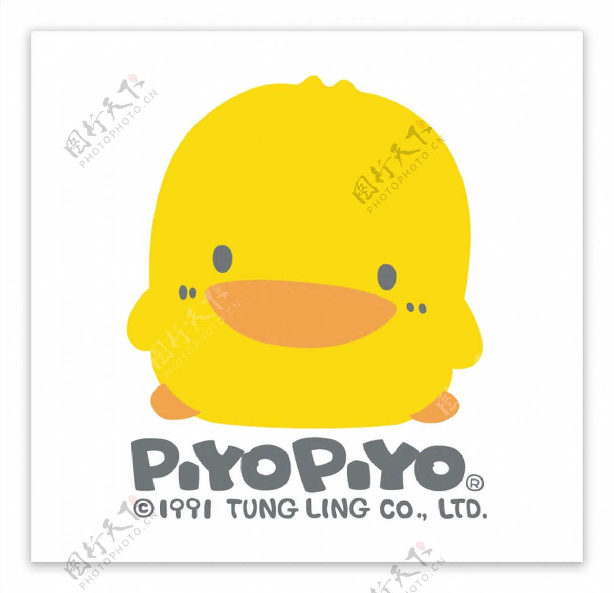 黄色小鸭童装logo标识