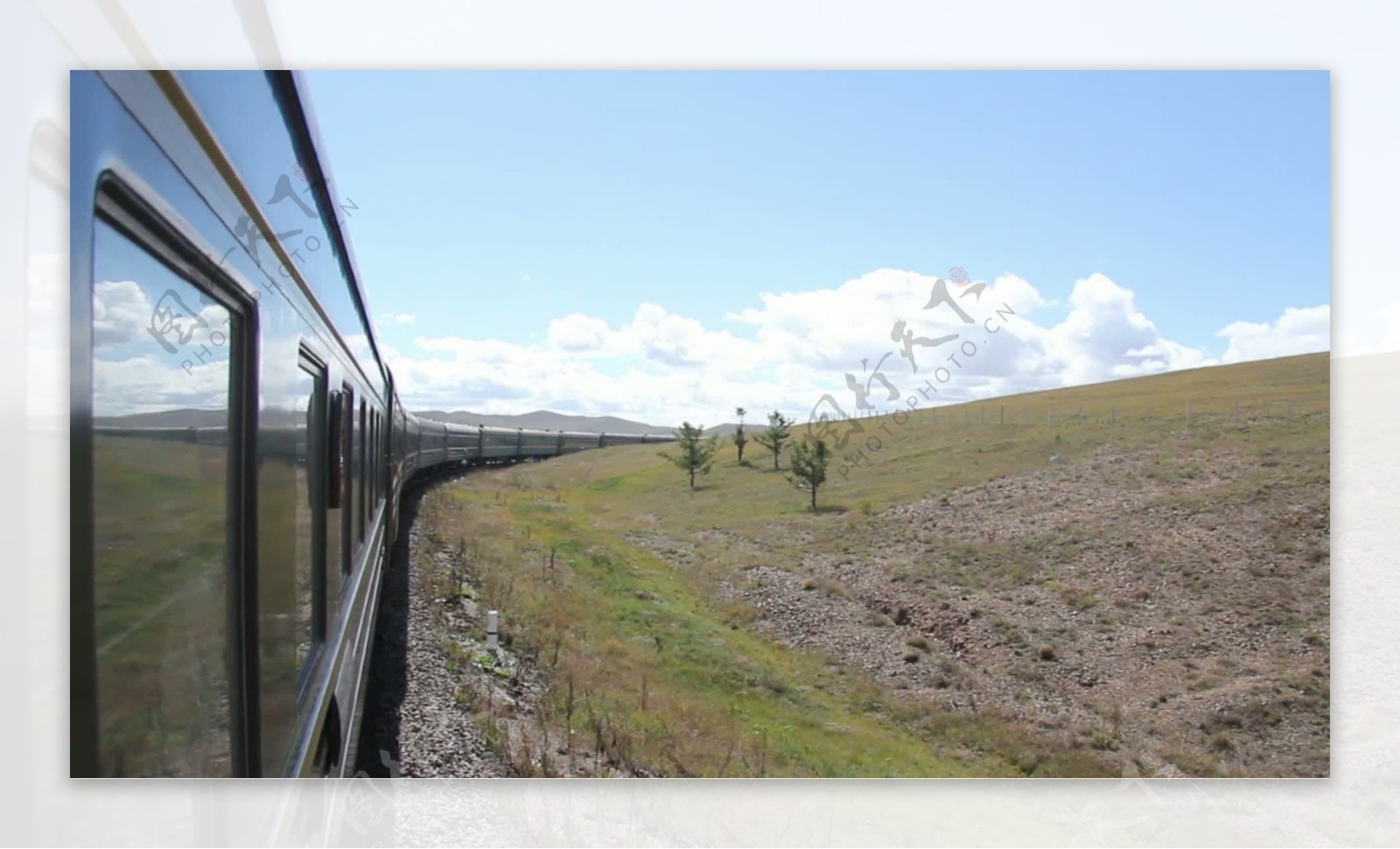 穿越西伯利亚的列车在蒙古