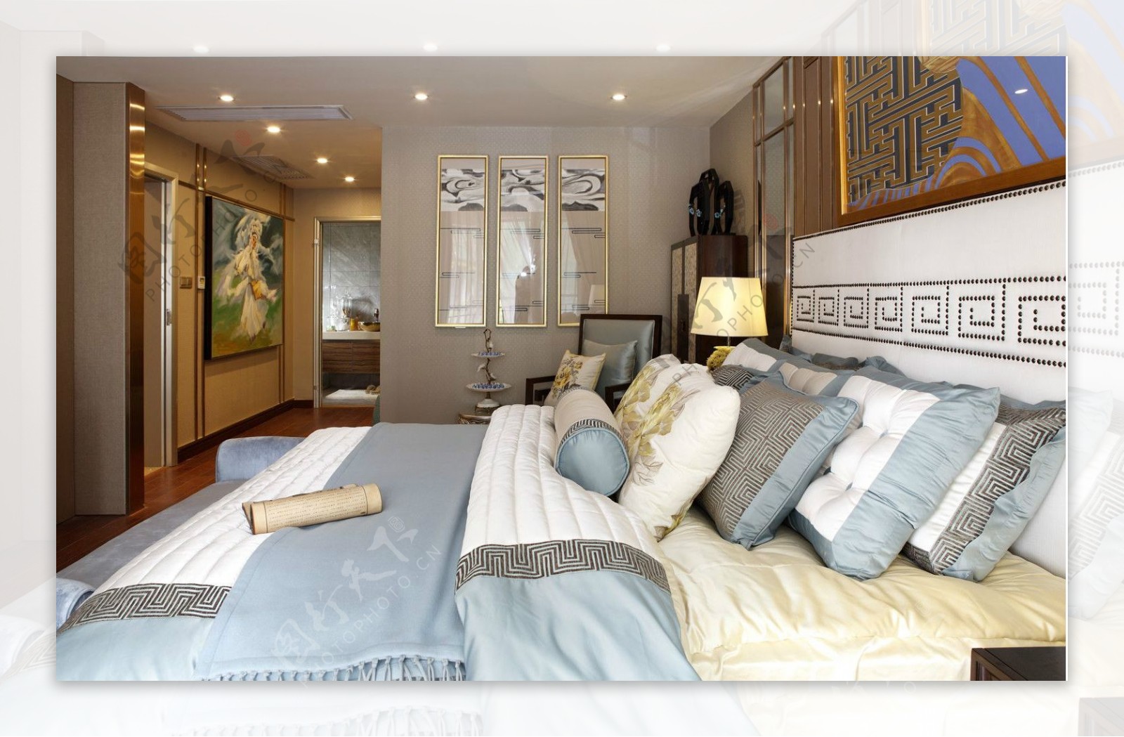 中式风格典雅大方卧室装修效果图