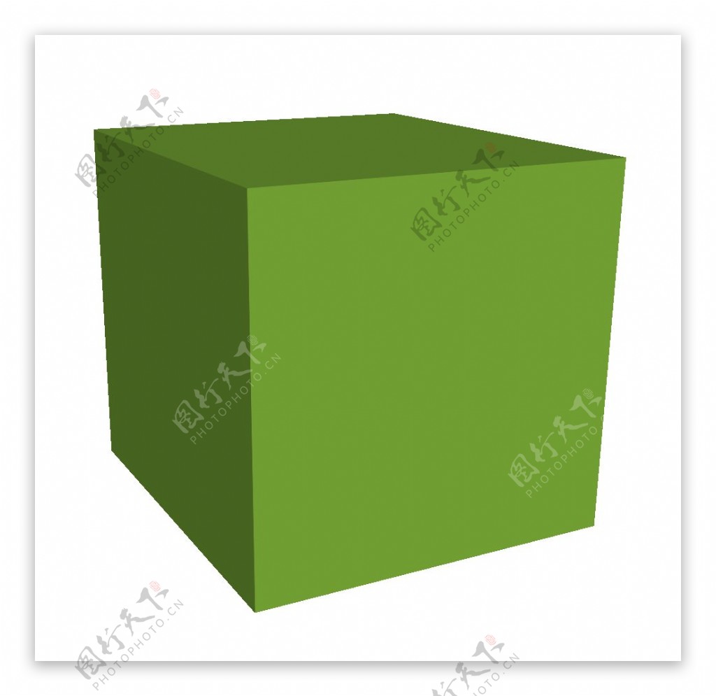 绿色立方体免抠png透明素材
