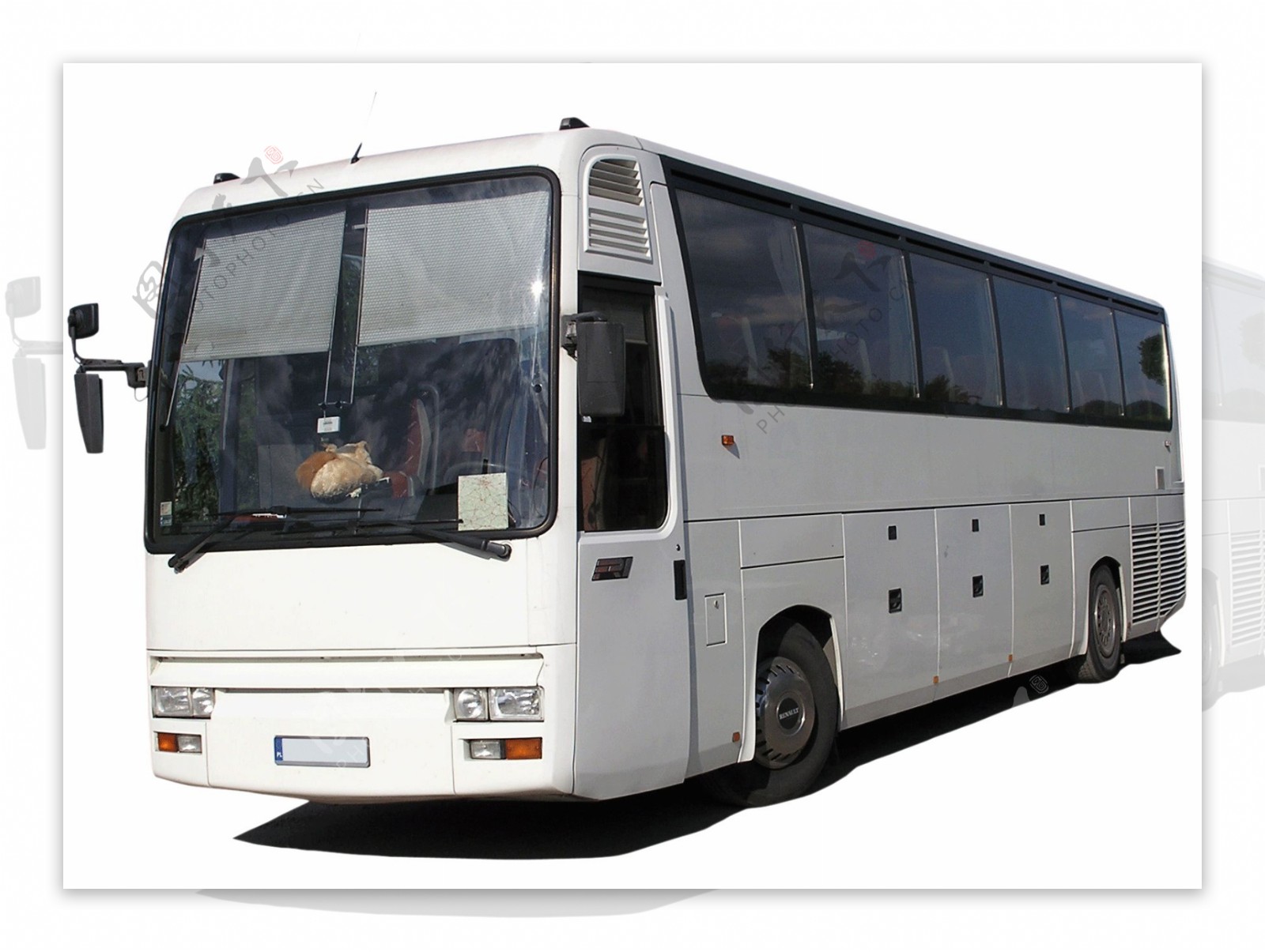 老式大巴士汽车免抠png透明图层素材