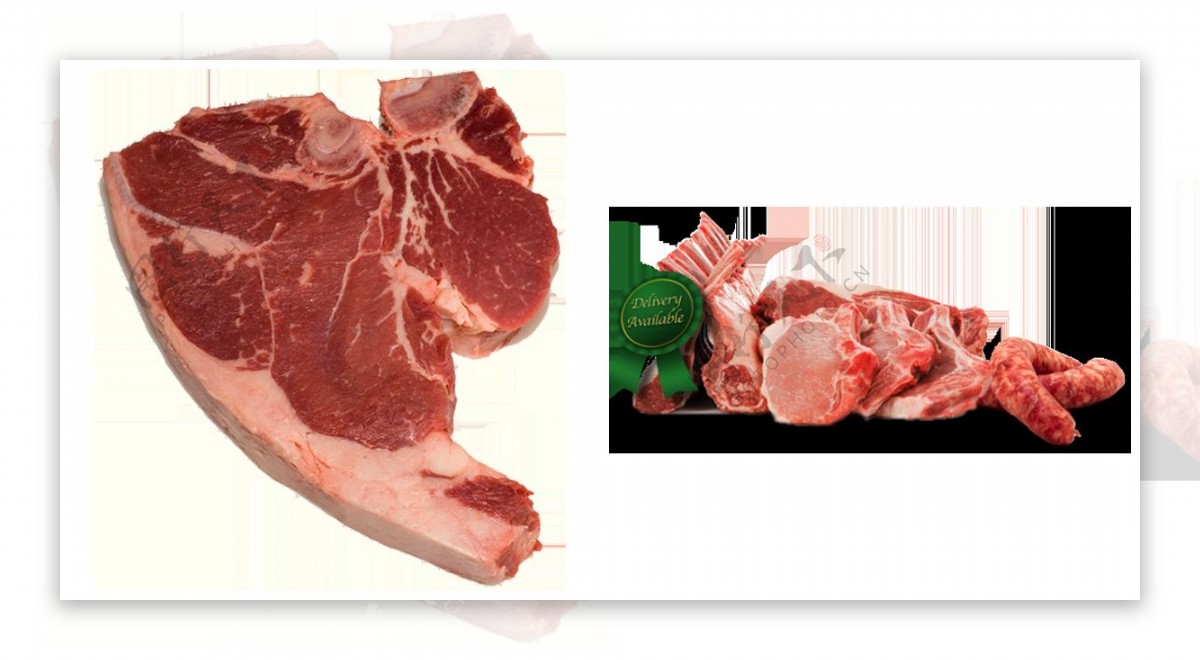 新鲜瘦肉免抠png透明图层素材