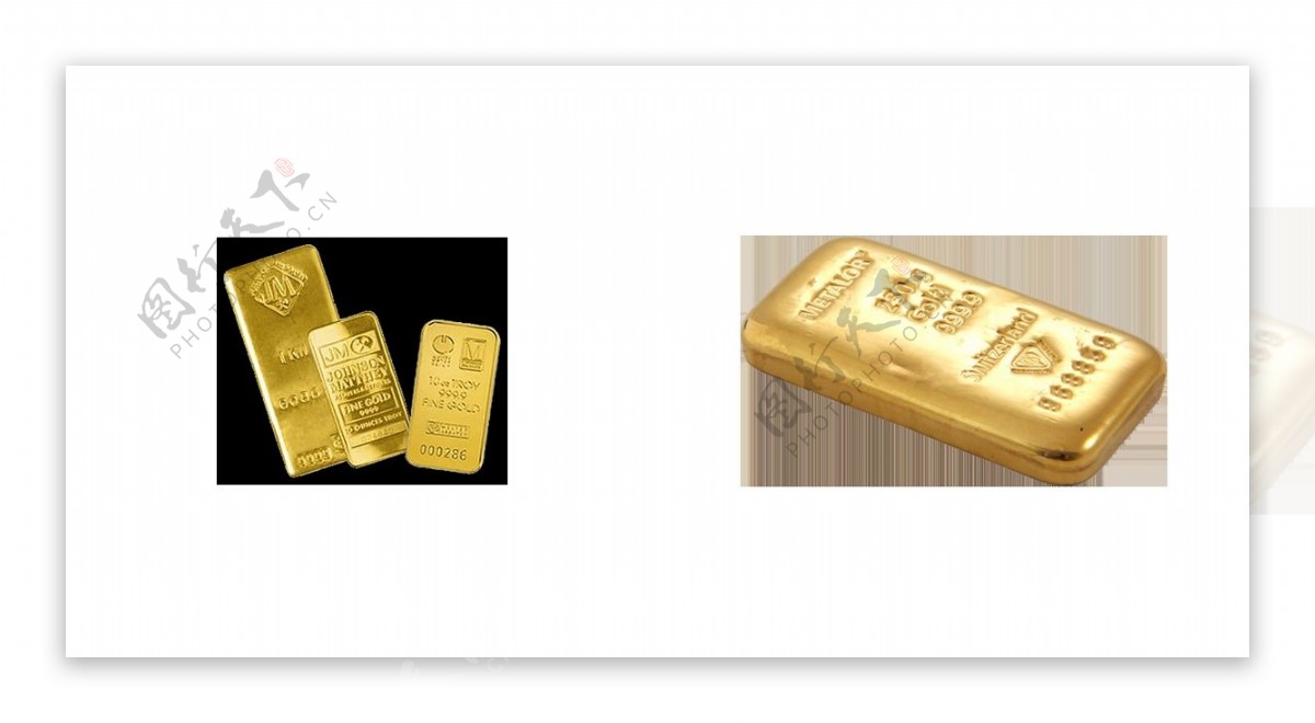 黄金金砖免抠png透明图层素材