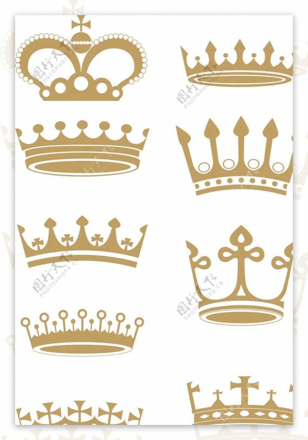 金色的王冠镶嵌着钻石高清PNG素材
